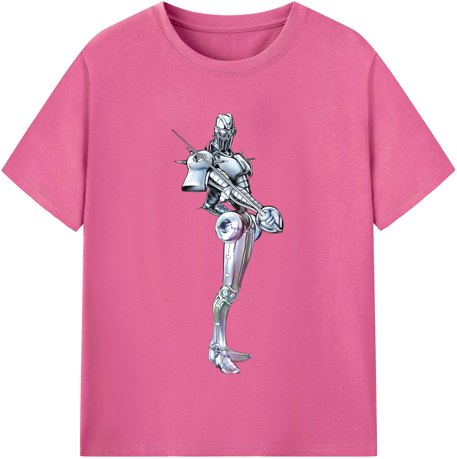 （画像用） ジョジョの奇妙な冒険 ジャン＝ピエール?ポルナレフ JoJo's Bizarre Adventure Jan Pierre Polnareff レディースカジュアルプリントTシャツ（綿100％）