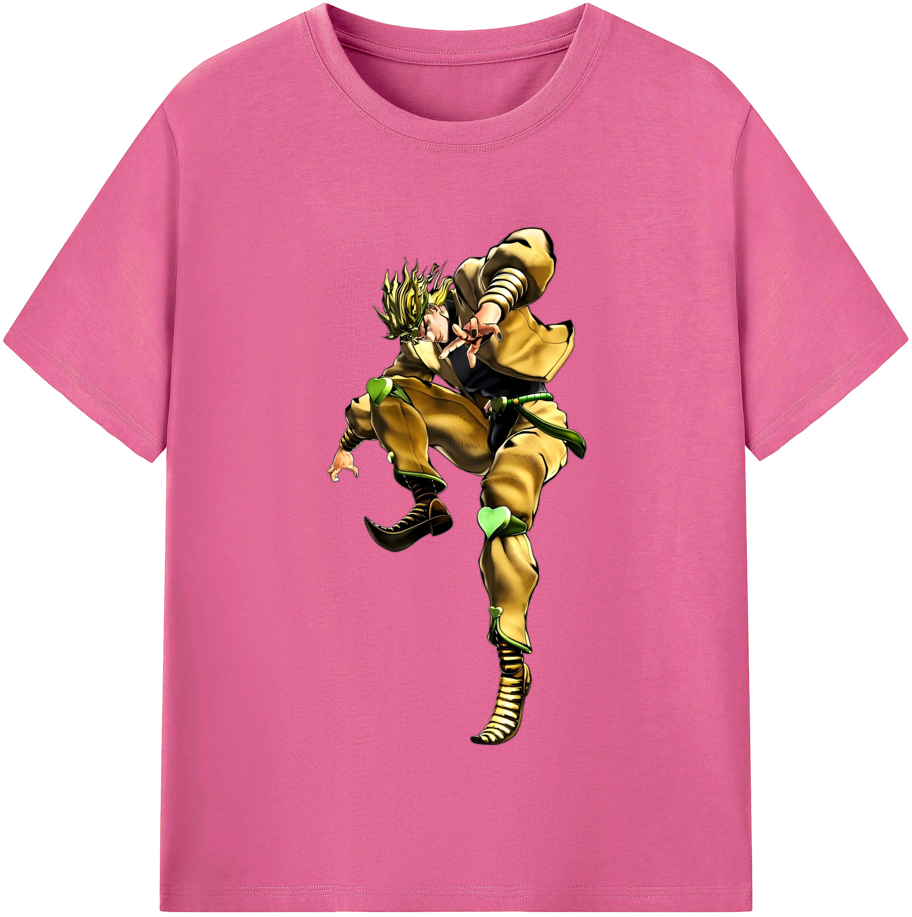 （画像用） ジョジョの奇妙な冒険 ディオ?ブランドー JoJo's Bizarre Adventure Dio Brando レディースカジュアルプリントTシャツ（綿100％）