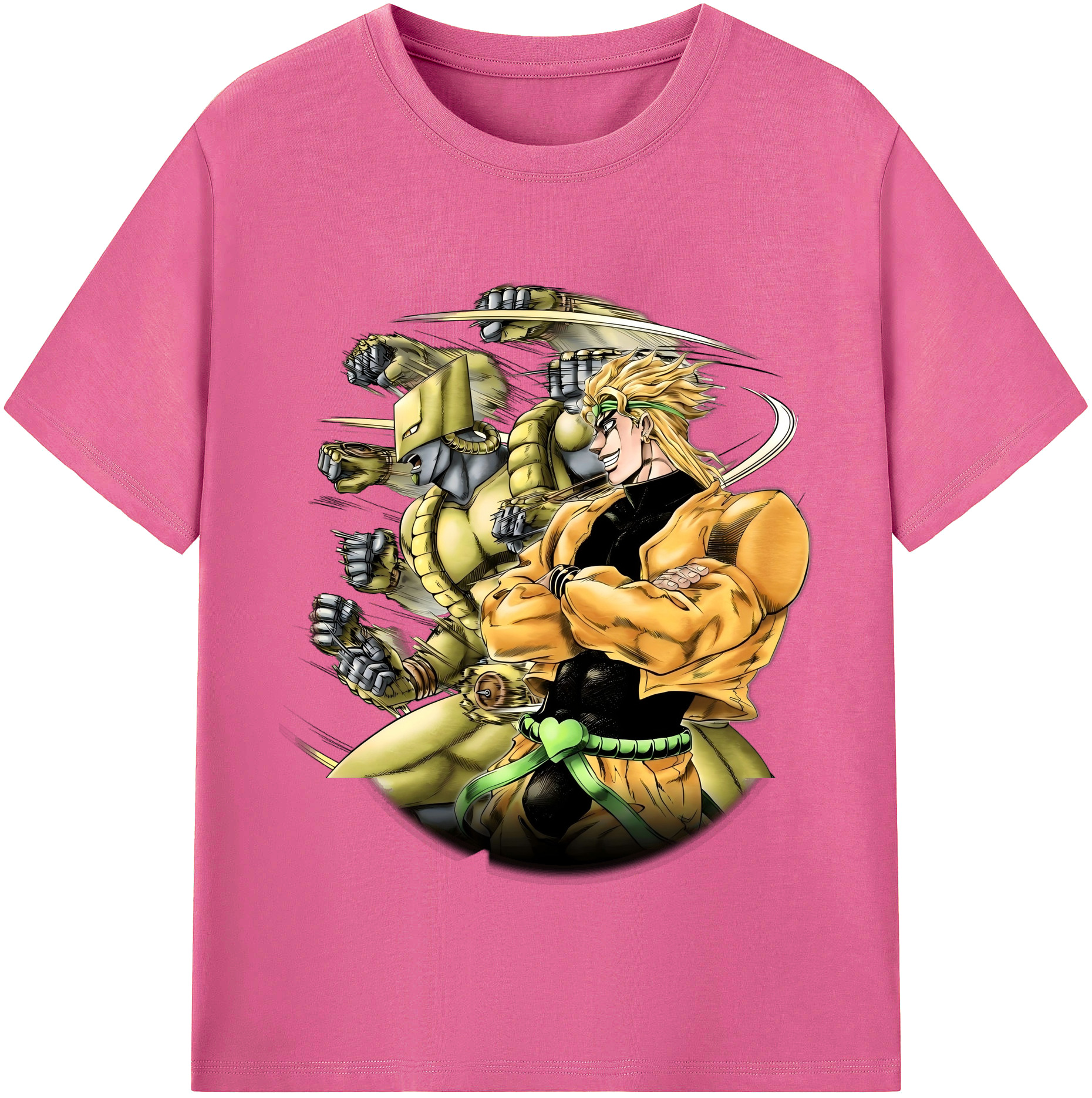 （画像用） ジョジョの奇妙な冒険 ディオ?ブランドー JoJo's Bizarre Adventure Dio Brando レディースカジュアルプリントTシャツ（綿100％）