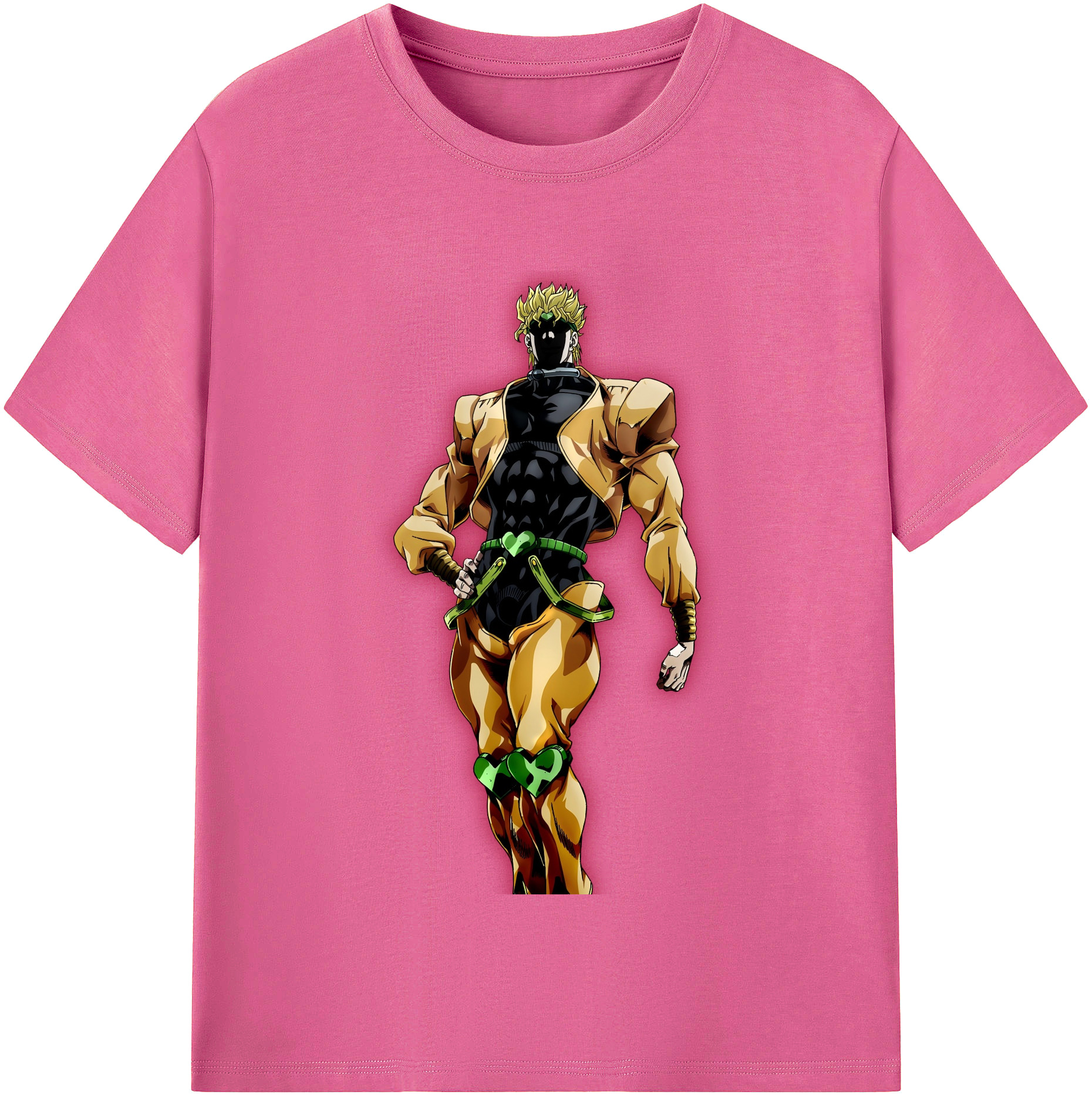 （画像用） ジョジョの奇妙な冒険 ディオ?ブランドー JoJo's Bizarre Adventure Dio Brando レディースカジュアルプリントTシャツ（綿100％）