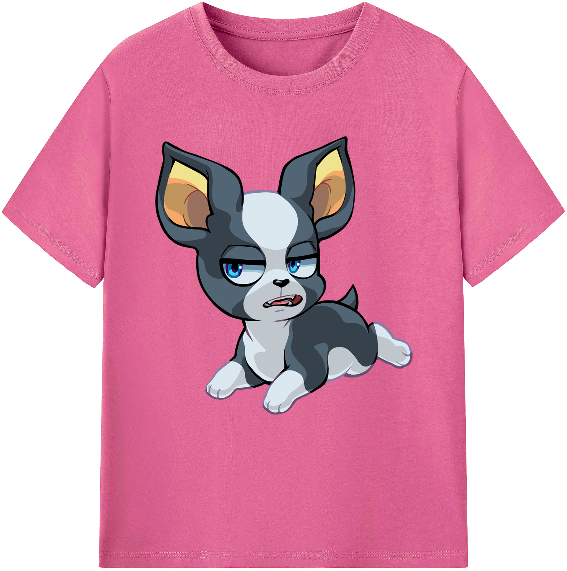 （画像用） ジョジョの奇妙な冒険 イギー JoJo's Bizarre Adventure Iggy レディースカジュアルプリントTシャツ（綿100％）