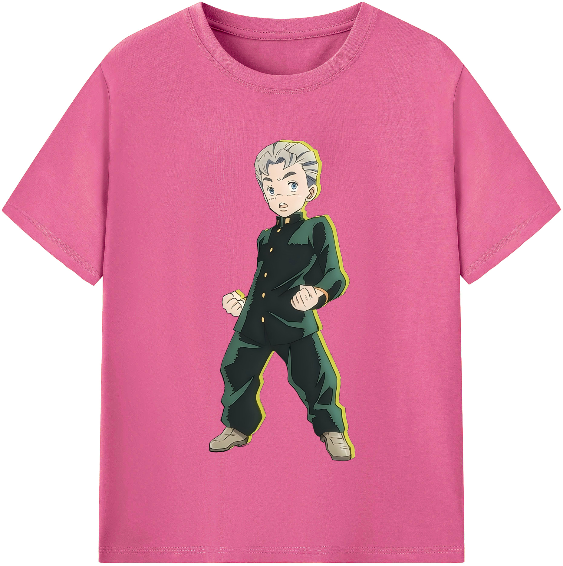 （画像用） ジョジョの奇妙な冒険 広瀨康一 JoJo's Bizarre Adventure Hirose Koichi レディースカジュアルプリントTシャツ（綿100％）