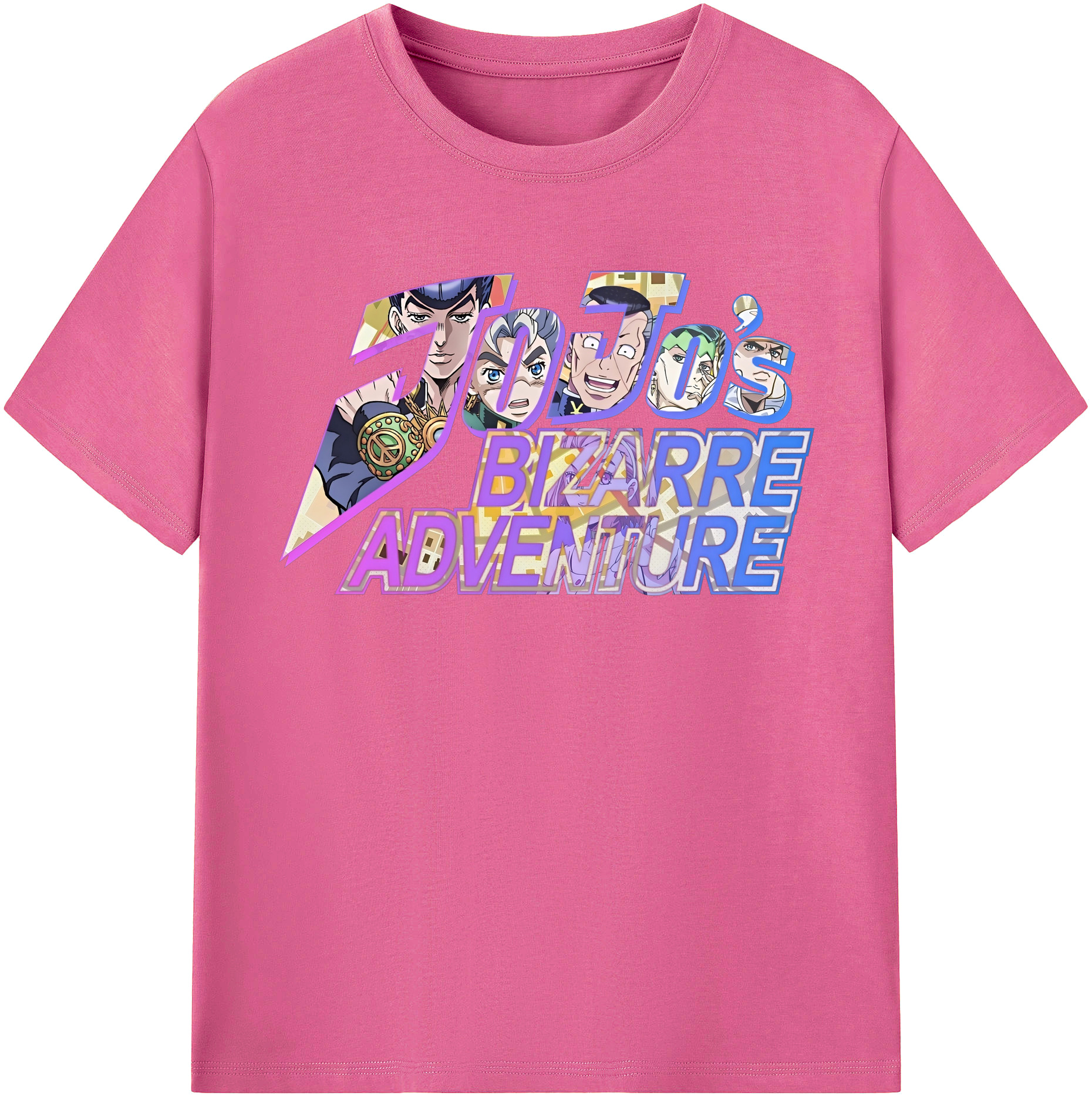 （画像用） ジョジョの奇妙な冒険 JoJo's Bizarre Adventure レディースカジュアルプリントTシャツ（綿100％）