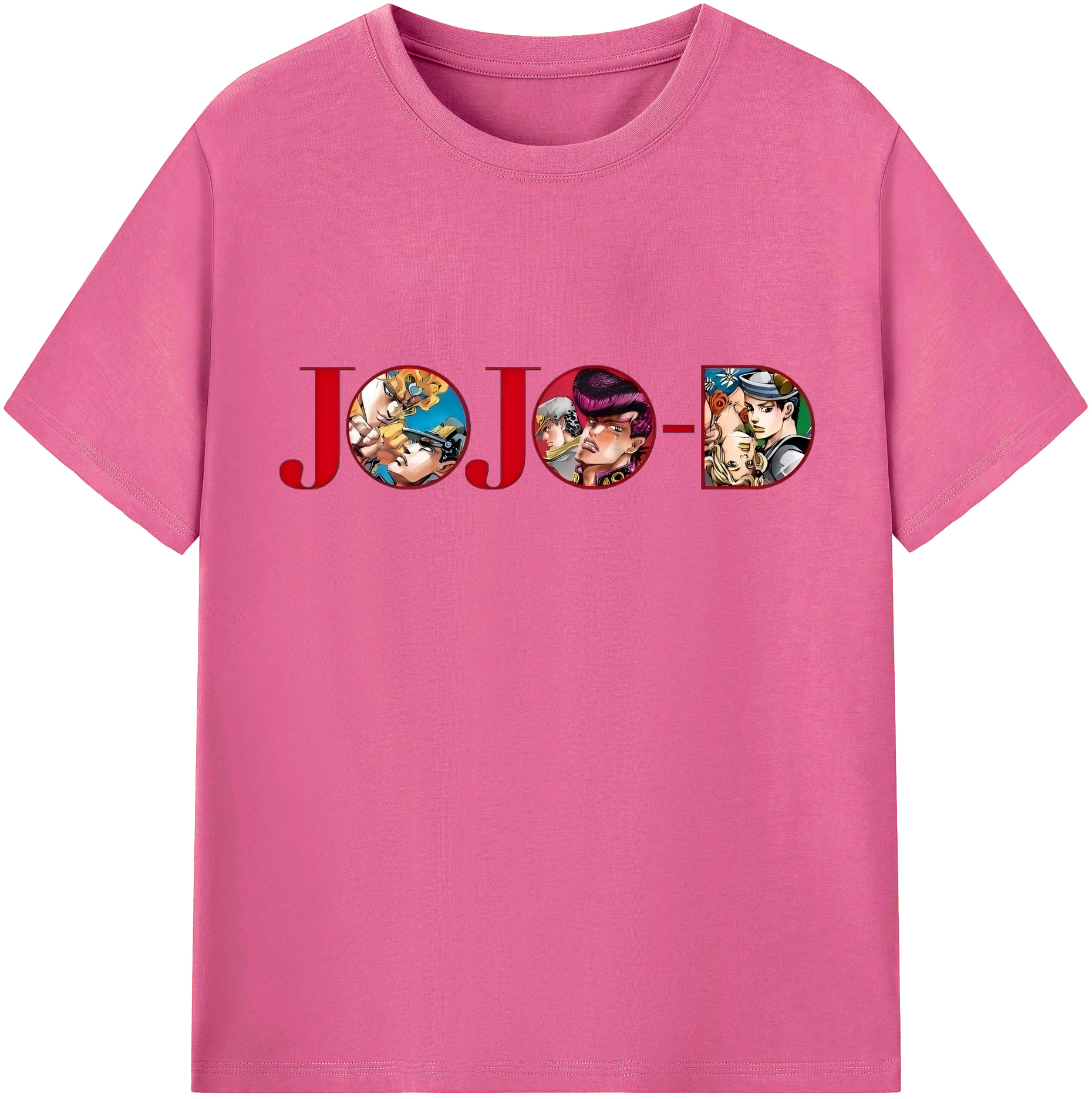 （画像用） ジョジョの奇妙な冒険 JoJo's Bizarre Adventure レディースカジュアルプリントTシャツ（綿100％）