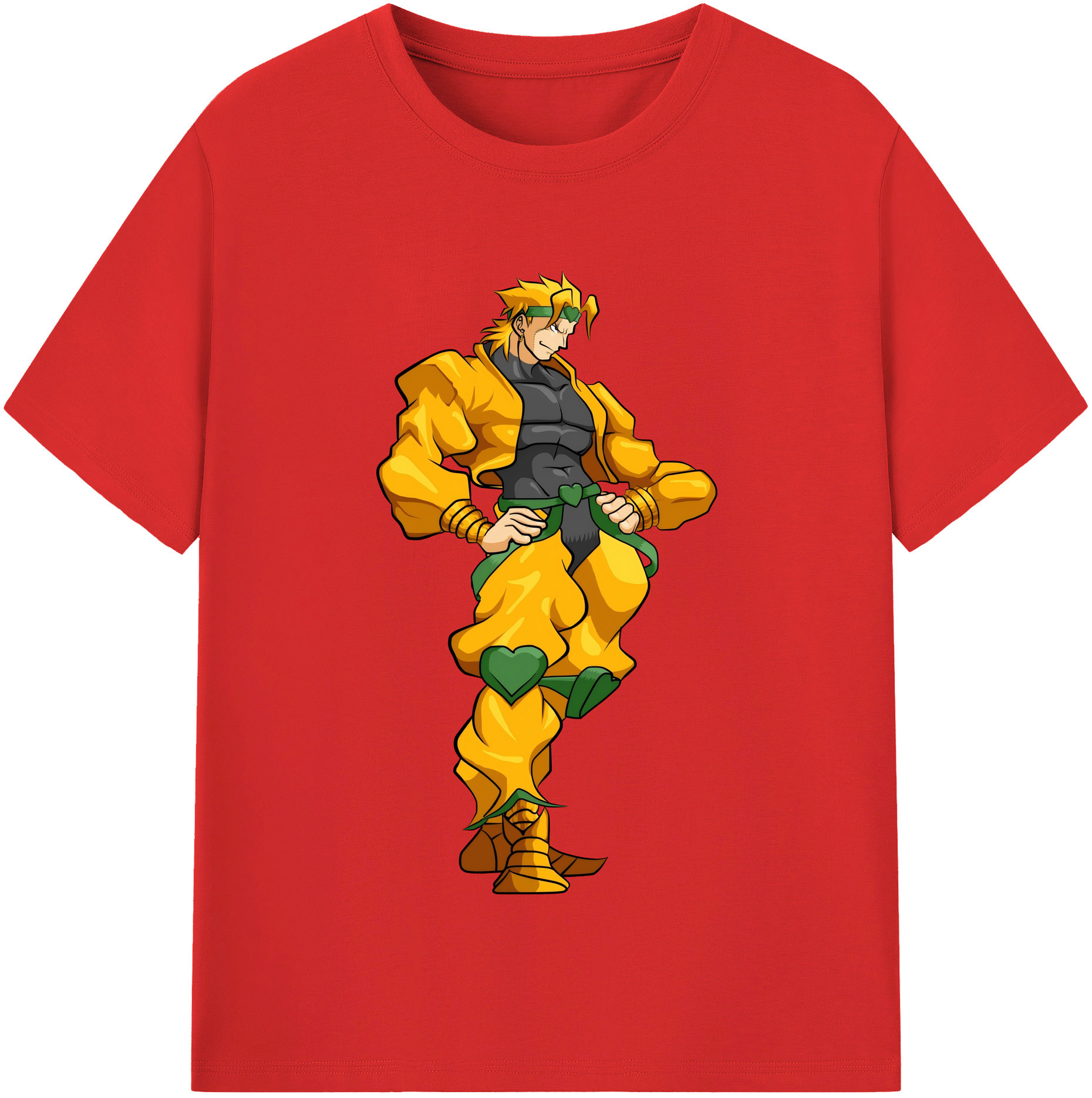 （画像用） ジョジョの奇妙な冒険 ディオ?ブランドー JoJo's Bizarre Adventure Dio Brando レディースカジュアルプリントTシャツ（綿100％）