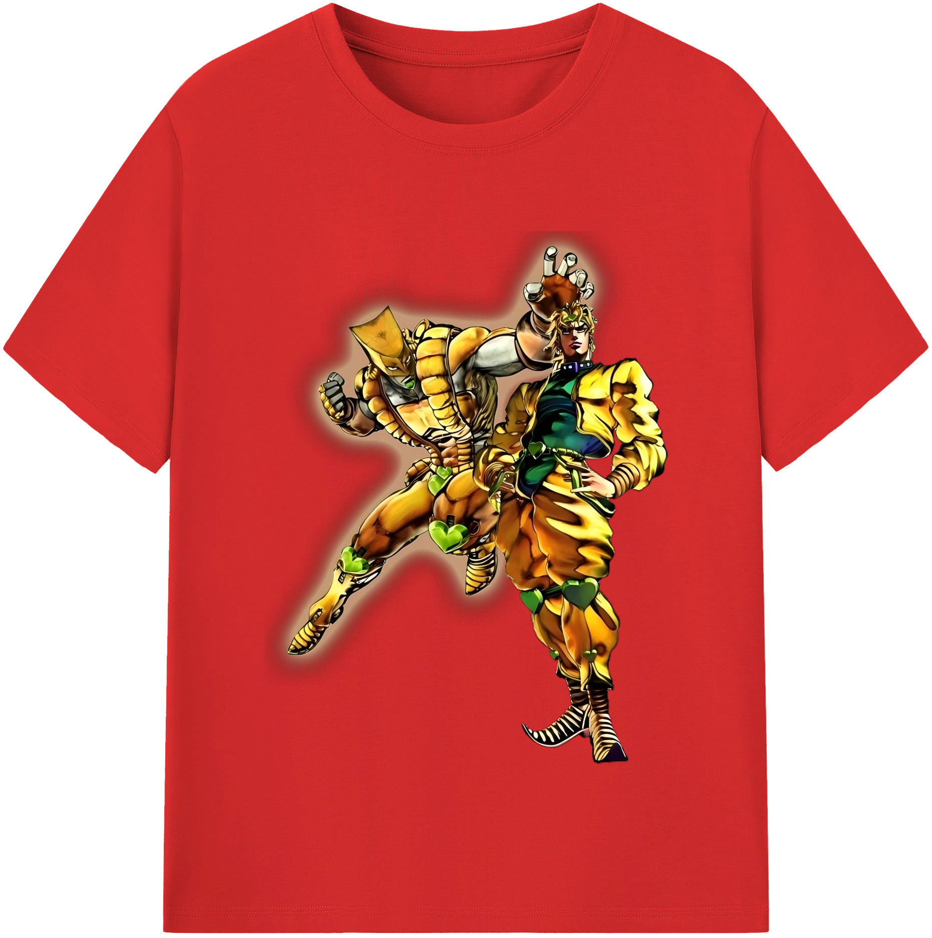（画像用） ジョジョの奇妙な冒険 ディオ?ブランドー JoJo's Bizarre Adventure Dio Brando レディースカジュアルプリントTシャツ（綿100％）