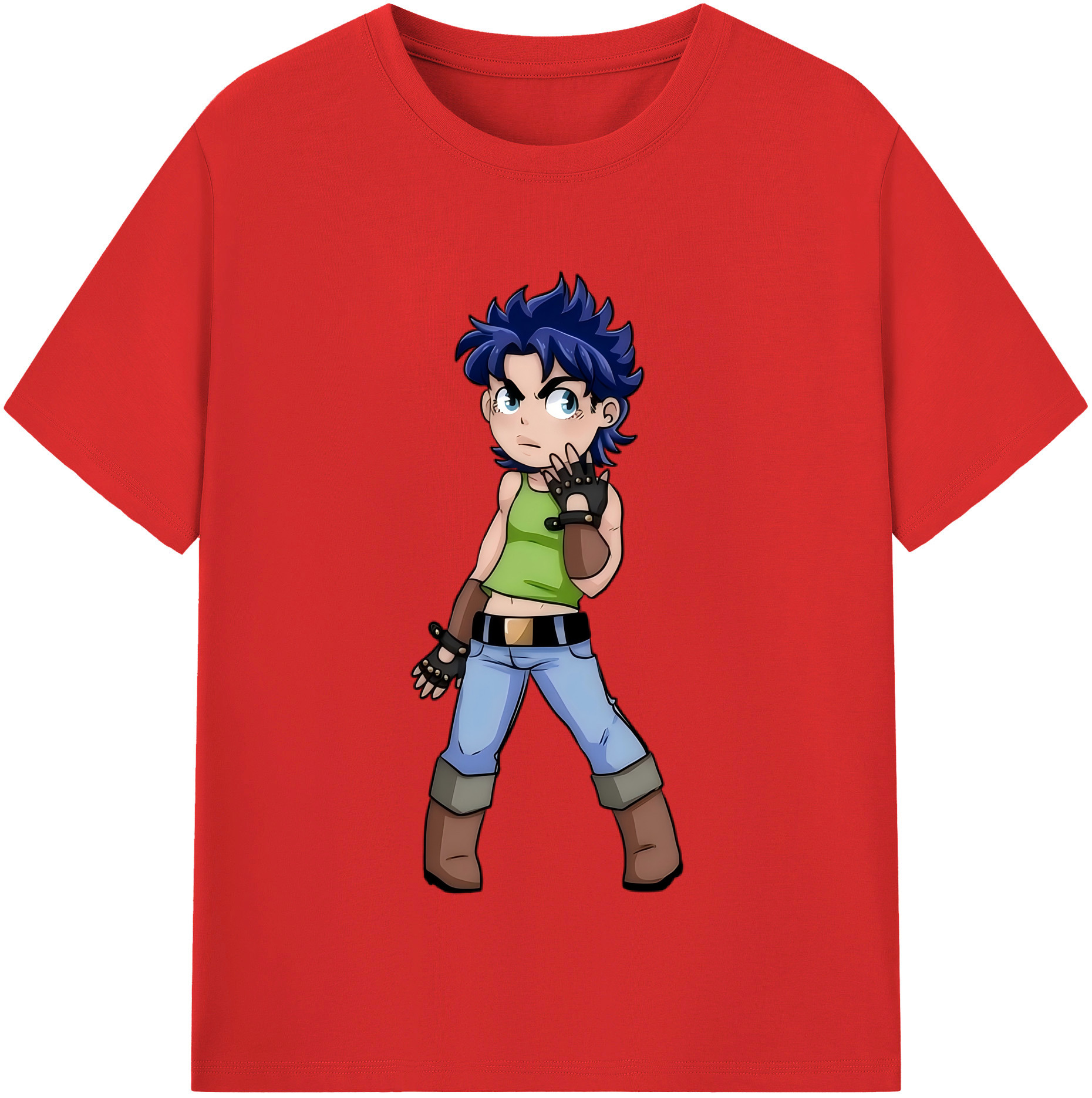（画像用） ジョジョの奇妙な冒険 広瀨康一 JoJo's Bizarre Adventure Hirose Koichi レディースカジュアルプリントTシャツ（綿100％）