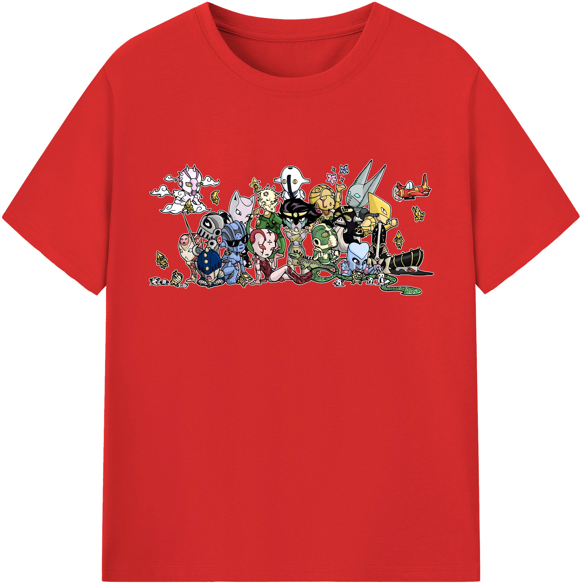 （画像用） ジョジョの奇妙な冒険 JoJo's Bizarre Adventure レディースカジュアルプリントTシャツ（綿100％）