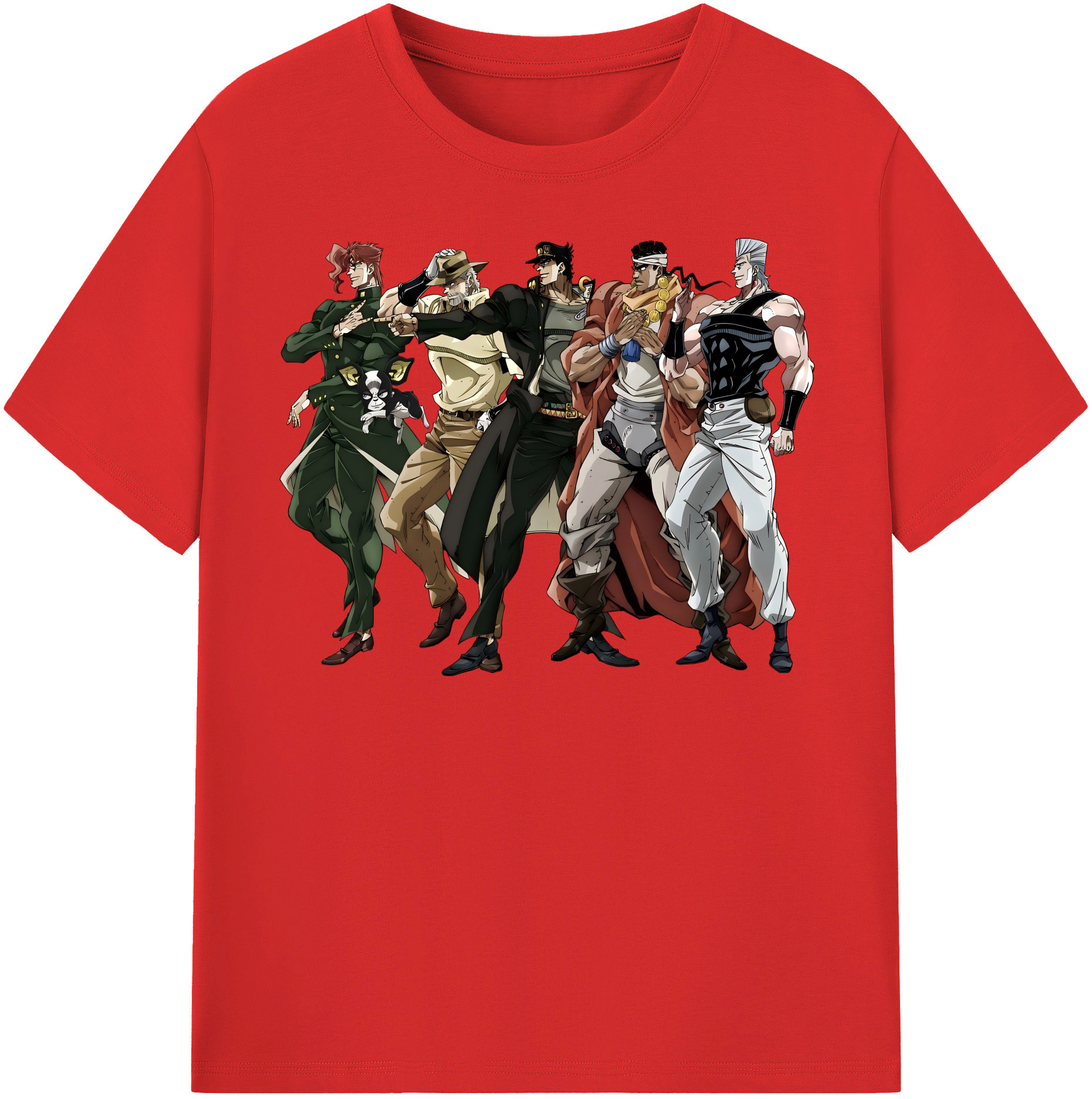 （画像用） ジョジョの奇妙な冒険 JoJo's Bizarre Adventure レディースカジュアルプリントTシャツ（綿100％）