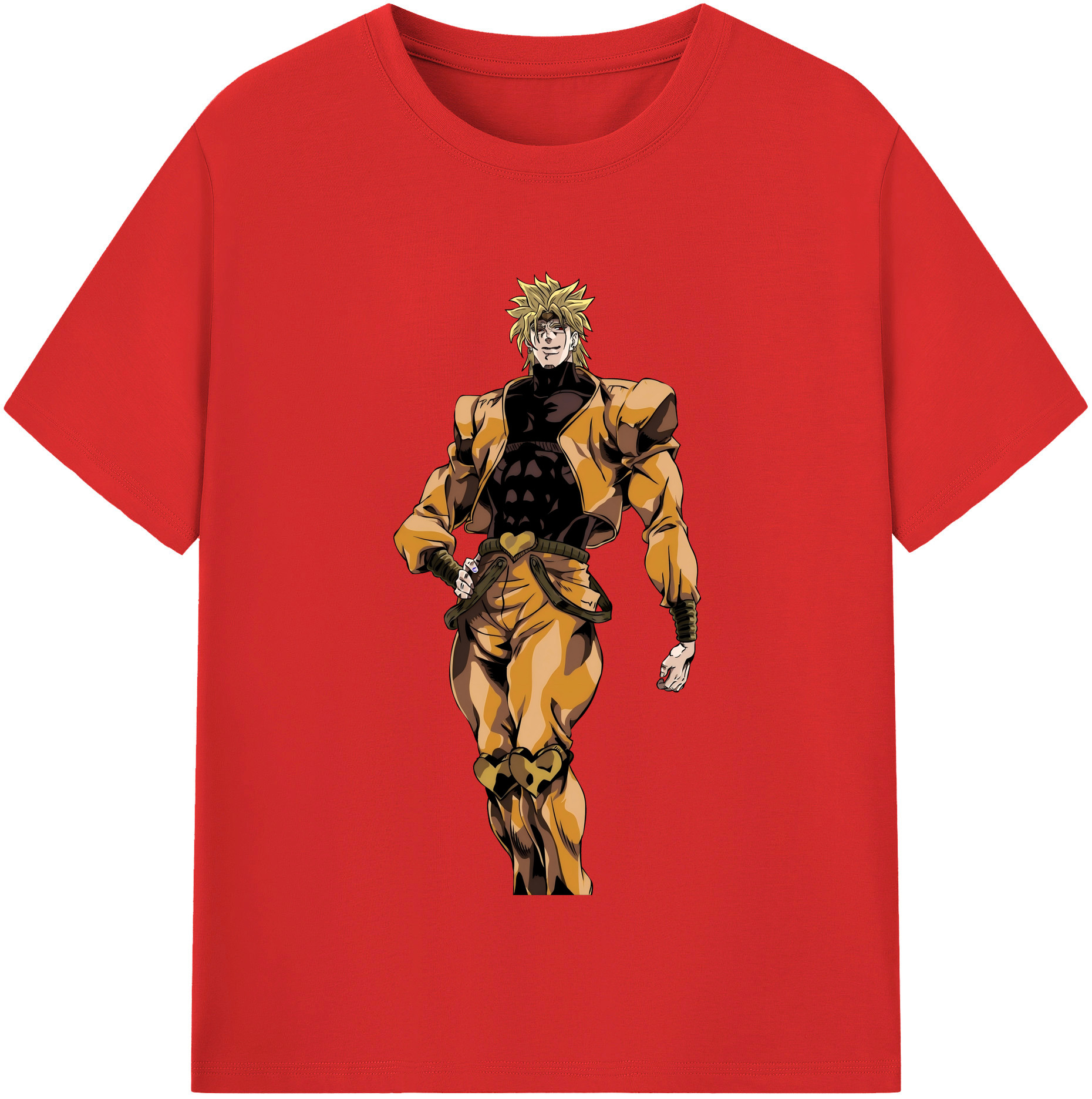 （画像用） ジョジョの奇妙な冒険 ディオ?ブランドー JoJo's Bizarre Adventure Dio Brando レディースカジュアルプリントTシャツ（綿100％）