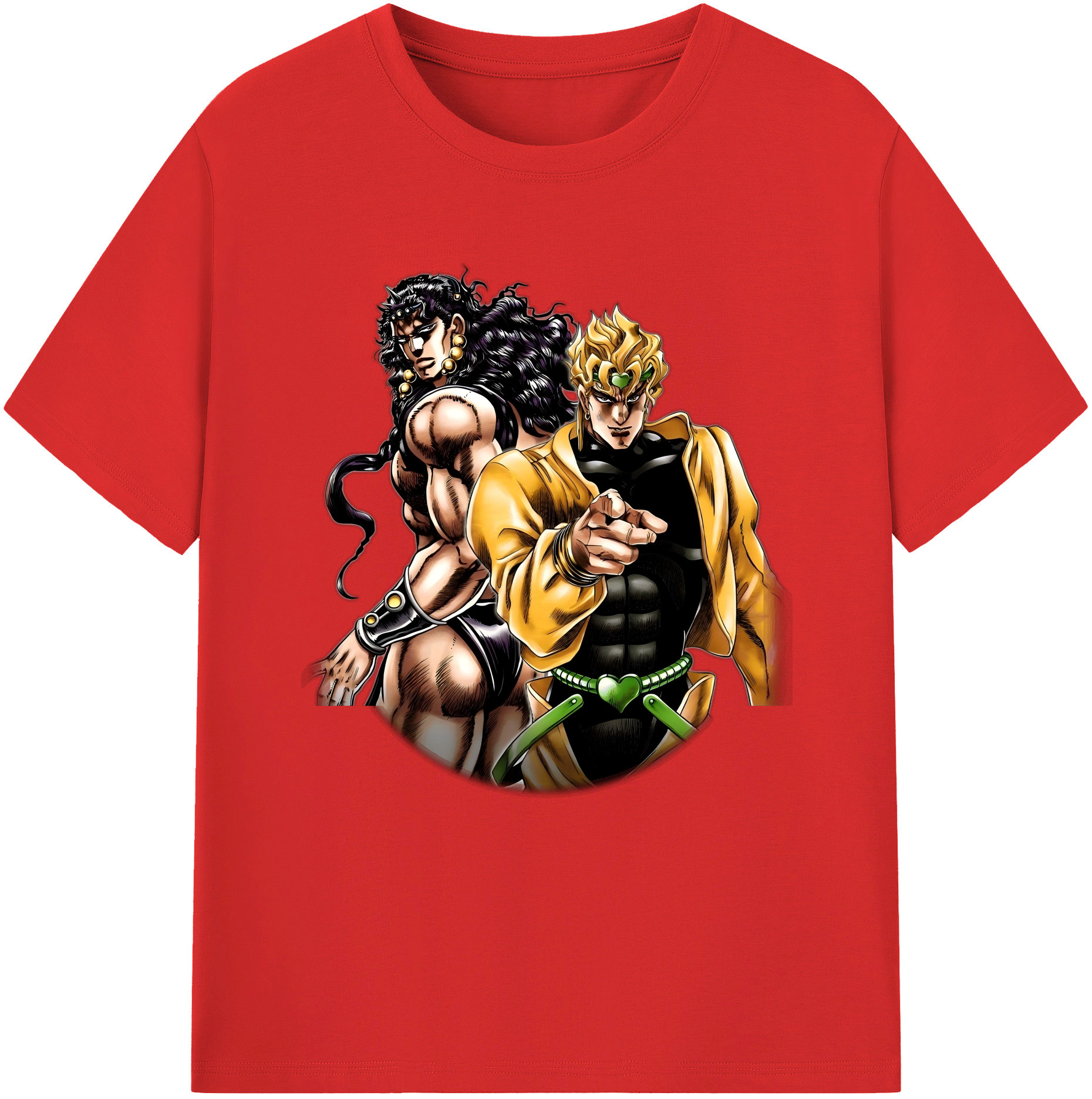 （画像用） ジョジョの奇妙な冒険 ディオ?ブランドー JoJo's Bizarre Adventure Dio Brando レディースカジュアルプリントTシャツ（綿100％）