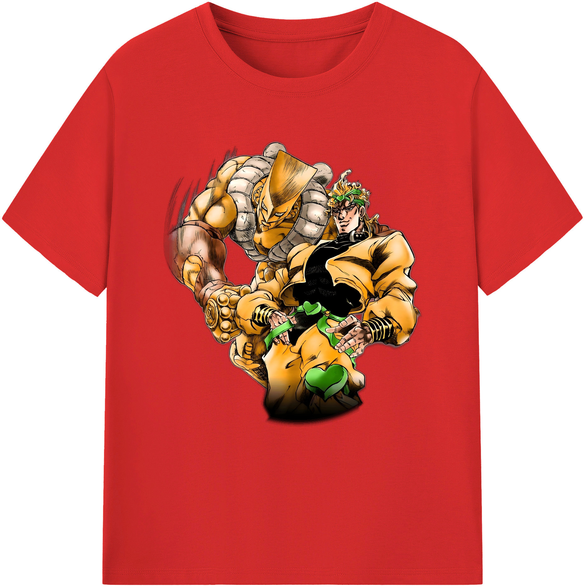 （画像用） ジョジョの奇妙な冒険 ディオ?ブランドー JoJo's Bizarre Adventure Dio Brando レディースカジュアルプリントTシャツ（綿100％）