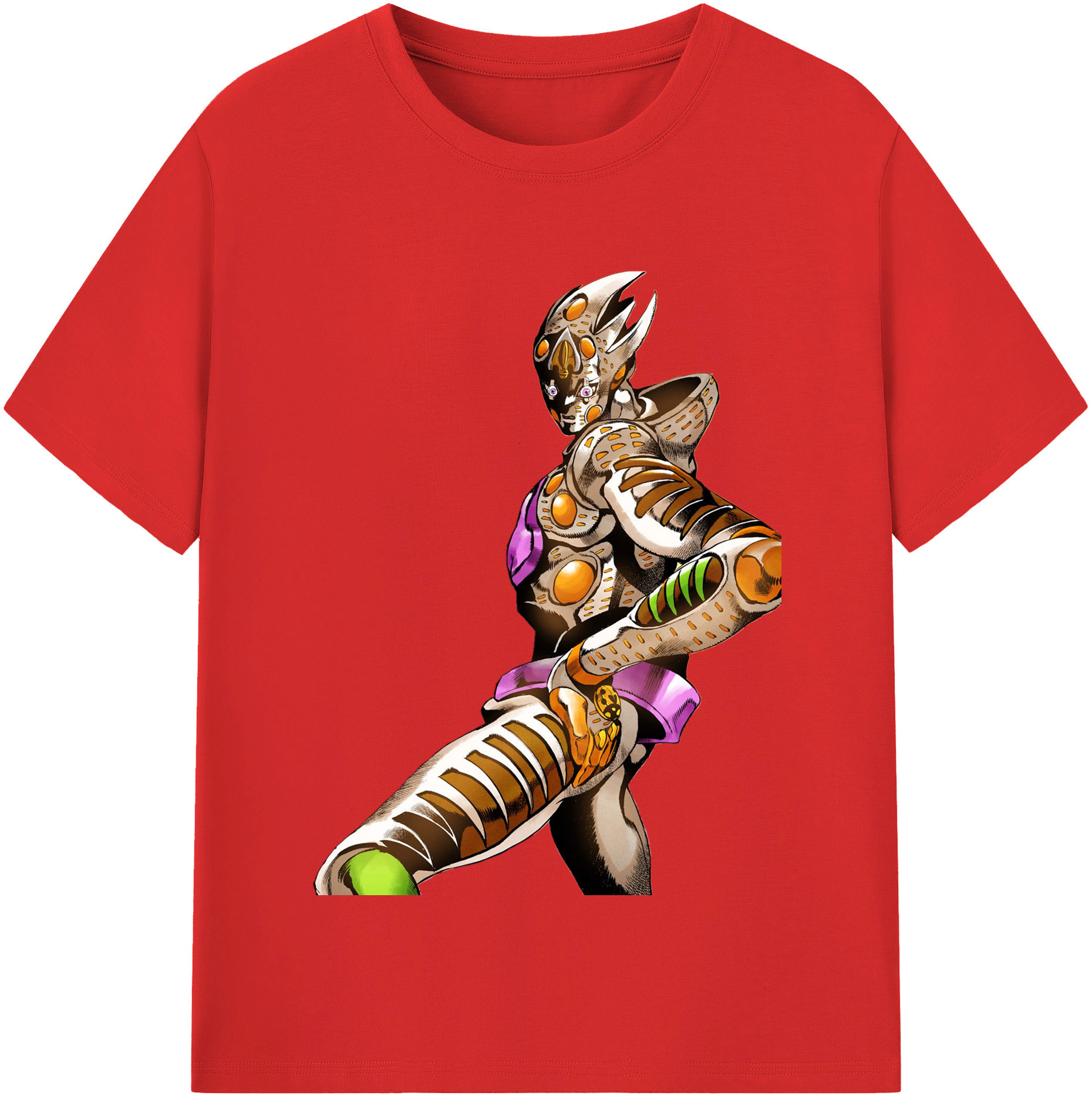 （画像用） ジョジョの奇妙な冒険 ジョルノ?ジョバァーナ JoJo's Bizarre Adventure Giorno Giovanna レディースカジュアルプリントTシャツ（綿100％）