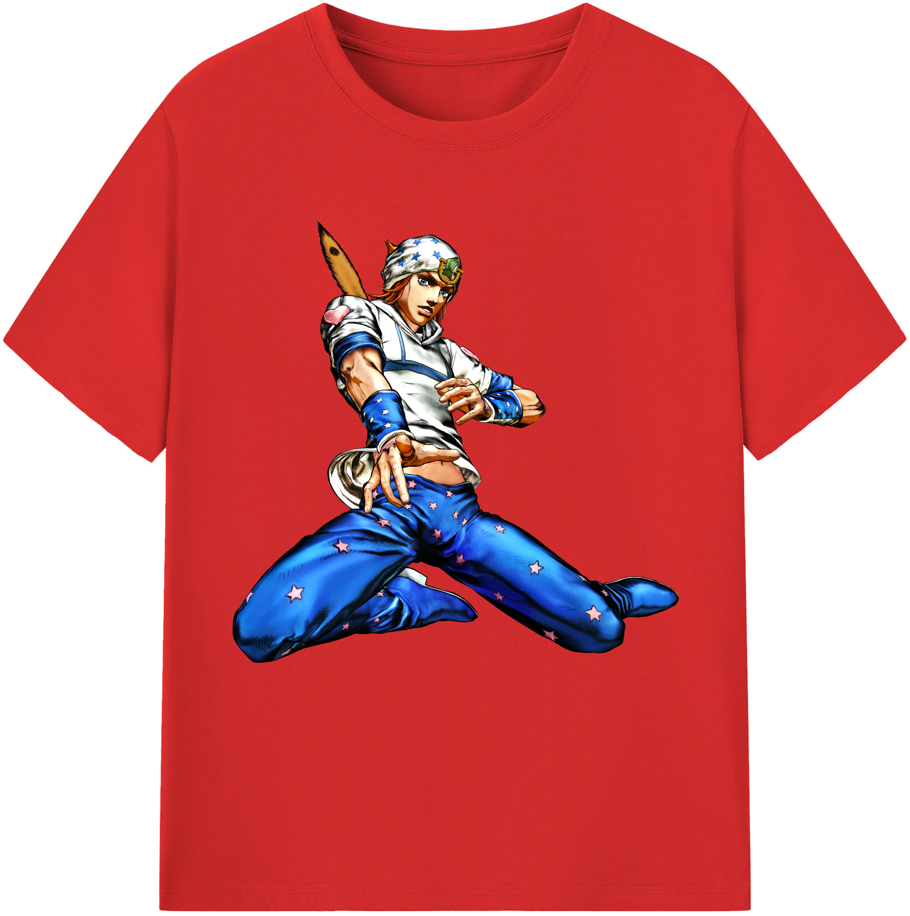 （画像用） ジョジョの奇妙な冒険 ジョナサン?ジョースター JoJo's Bizarre Adventure Jonathan Joestar レディースカジュアルプリントTシャツ（綿100％）