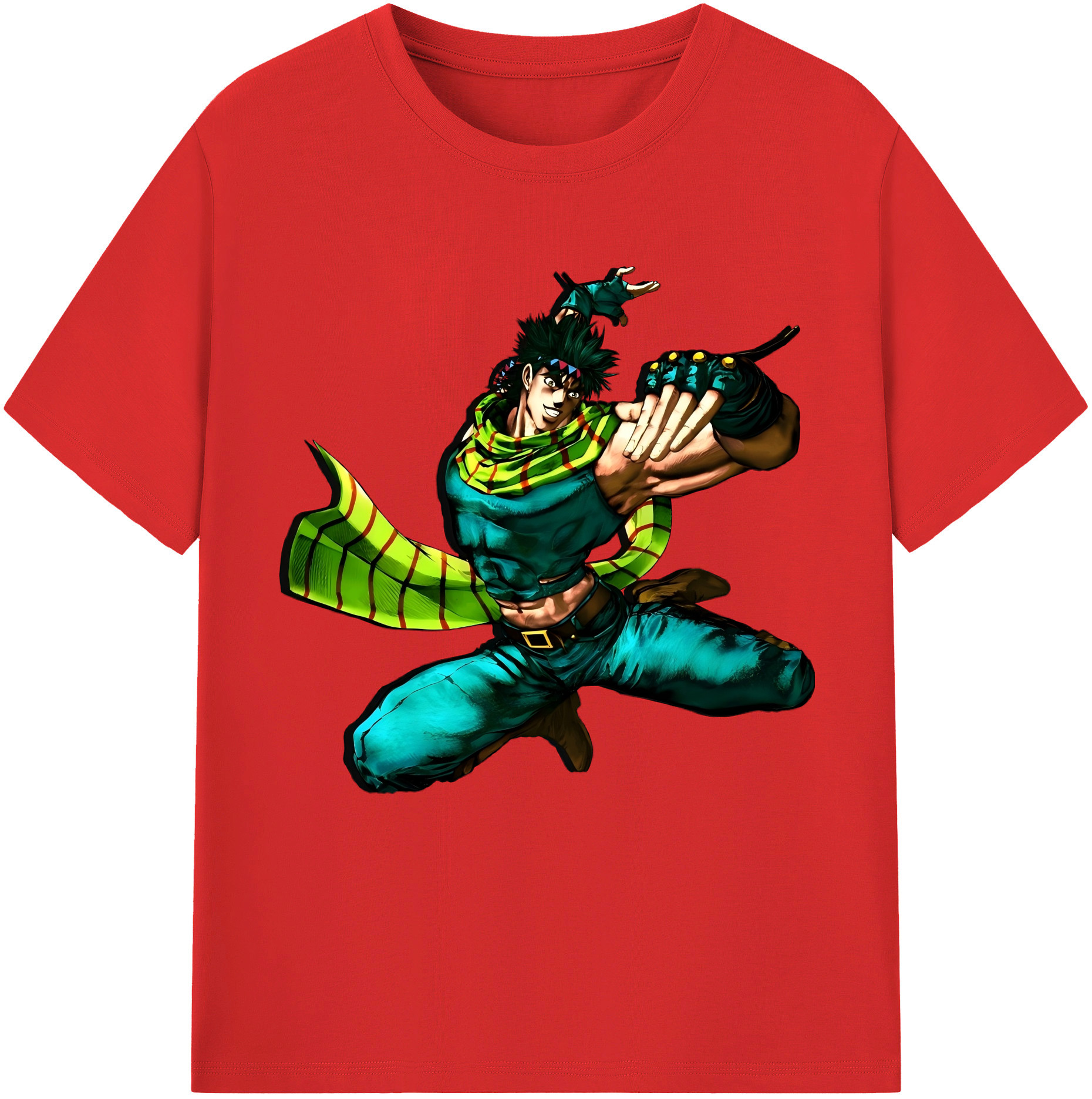 （画像用） ジョジョの奇妙な冒険 ジョセフ?ジョースター JoJo's Bizarre Adventure Joseph Joestar レディースカジュアルプリントTシャツ（綿100％）