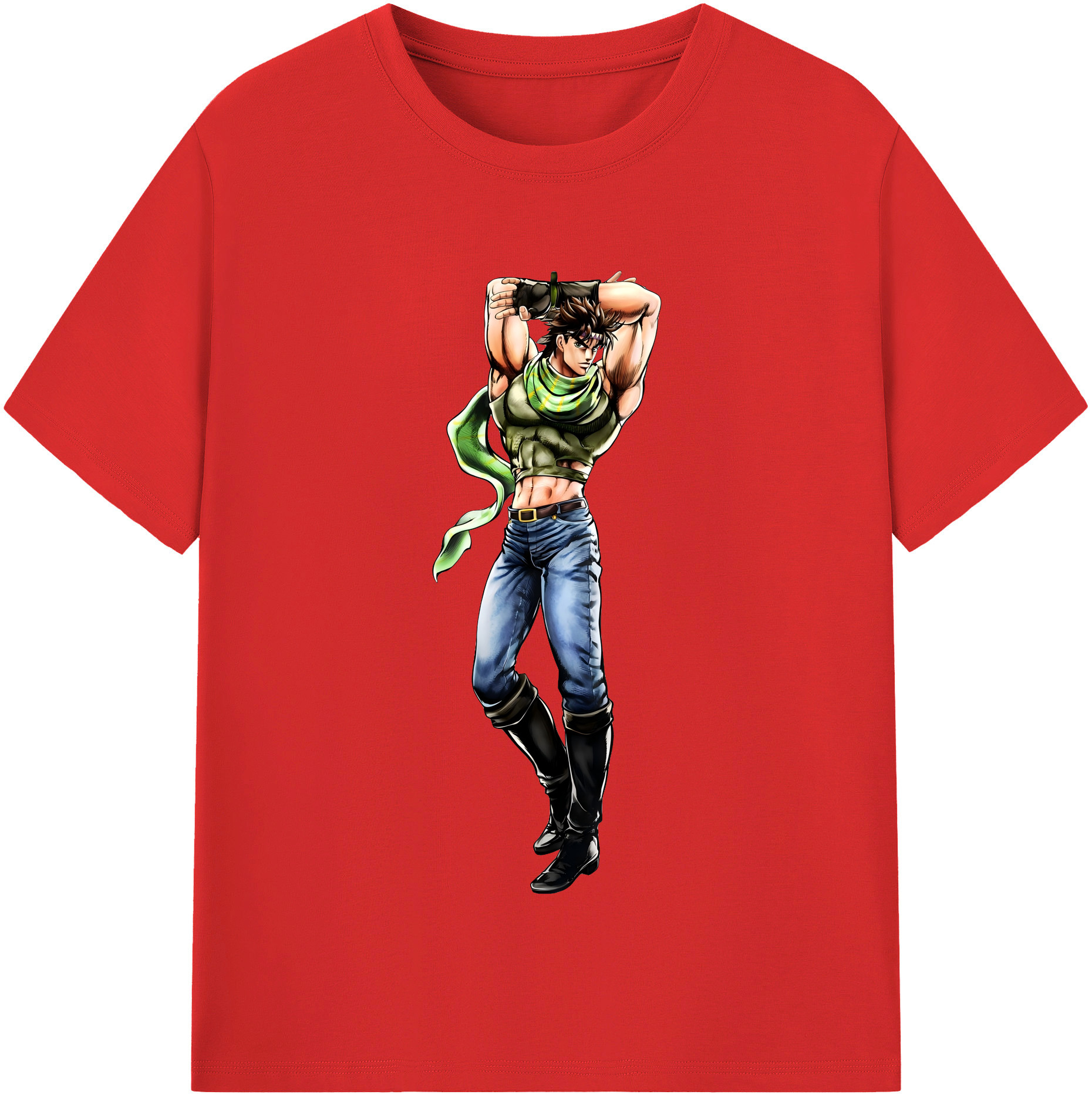 （画像用） ジョジョの奇妙な冒険 ジョセフ?ジョースター JoJo's Bizarre Adventure Joseph Joestar レディースカジュアルプリントTシャツ（綿100％）