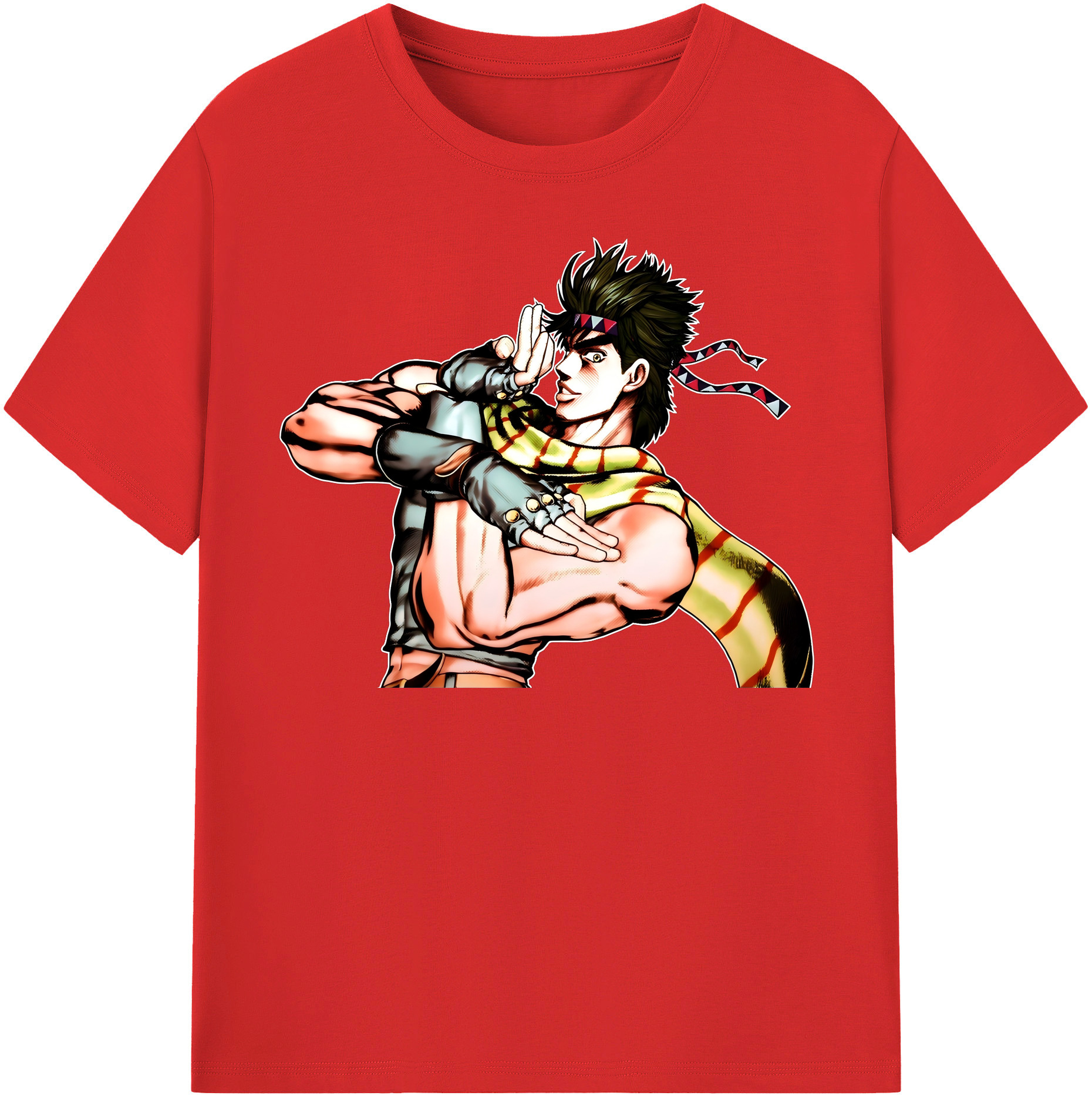 （画像用） ジョジョの奇妙な冒険 ジョセフ?ジョースター JoJo's Bizarre Adventure Joseph Joestar レディースカジュアルプリントTシャツ（綿100％）