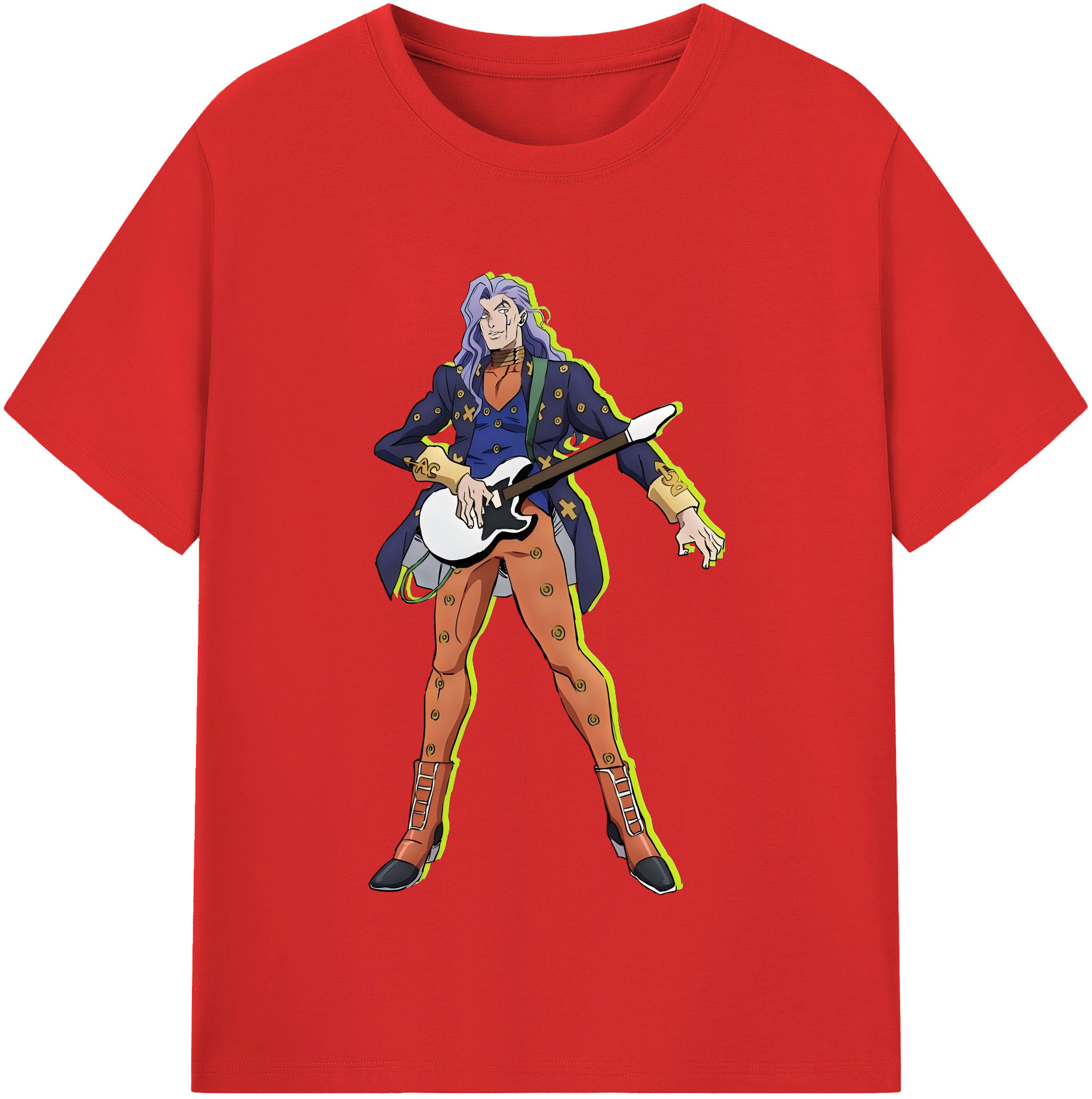 （画像用） ジョジョの奇妙な冒険 おといし あきら JoJo's Bizarre Adventure Akira Otoishi レディースカジュアルプリントTシャツ（綿100％）