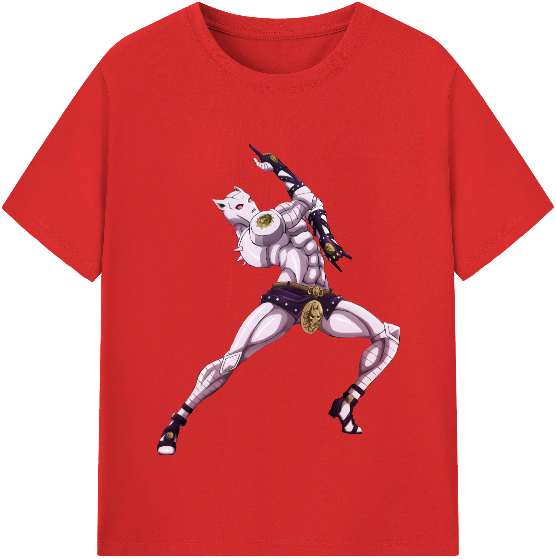 （画像用） ジョジョの奇妙な冒険 きら よしかげ JoJo's Bizarre Adventure Kira Yoshikage レディースカジュアルプリントTシャツ（綿100％）