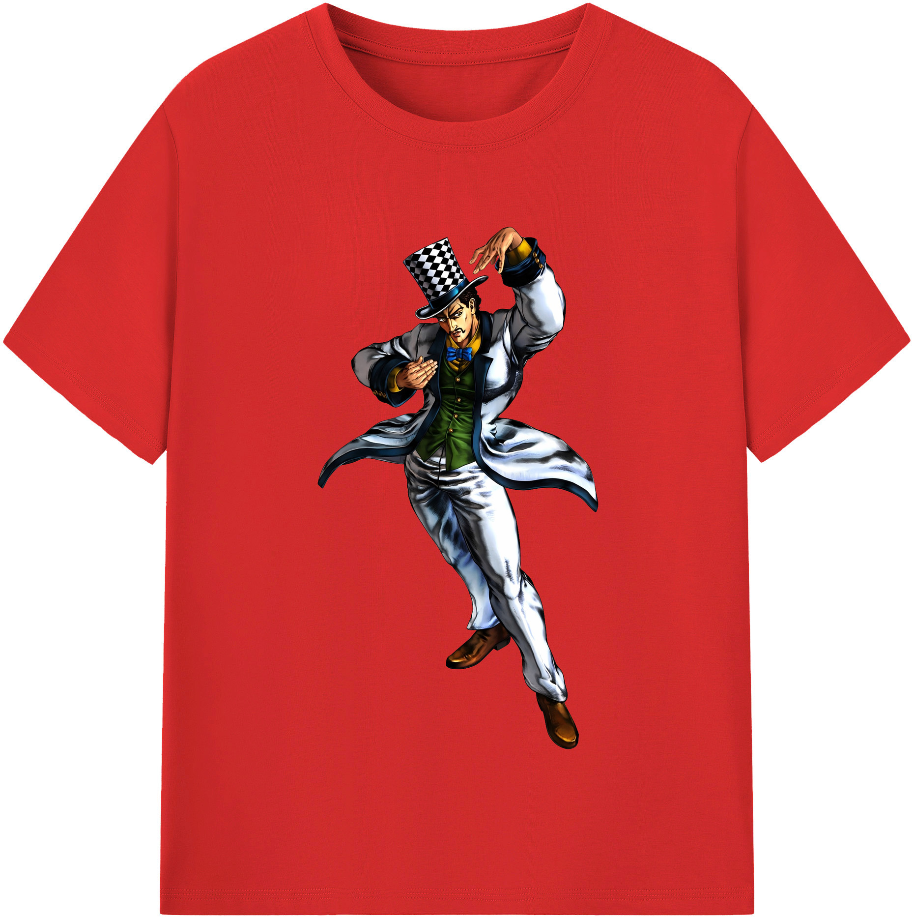 （画像用） ジョジョの奇妙な冒険 ウィル?アントニオ?ツェペリ JoJo's Bizarre Adventure Will Anthonio Zeppeli レディースカジュアルプリントTシャツ（綿100％）