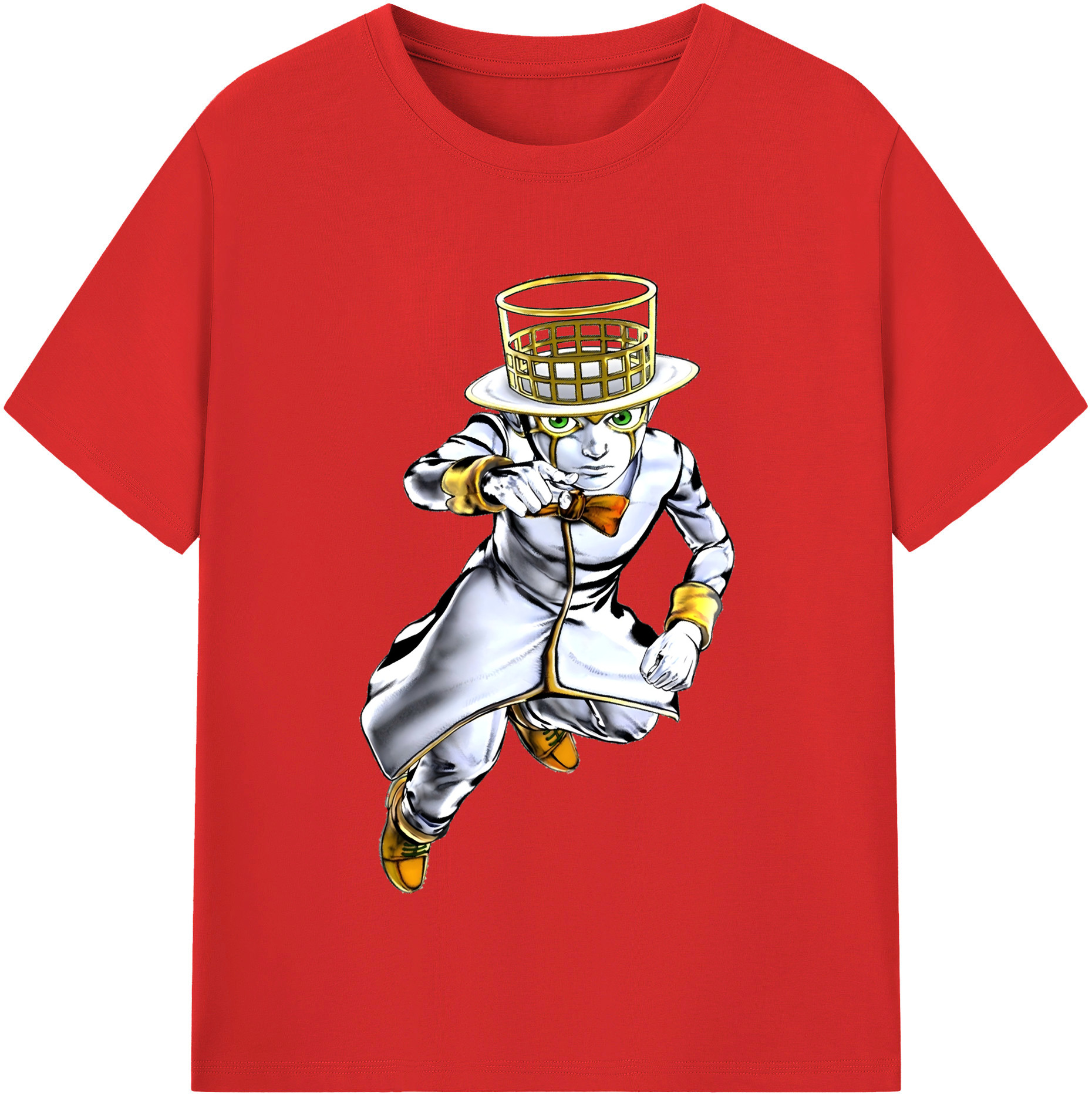 （画像用） ジョジョの奇妙な冒険 岸辺 露伴（きしべ ろはん） JoJo's Bizarre Adventure Rohan Kishibe レディースカジュアルプリントTシャツ（綿100％）