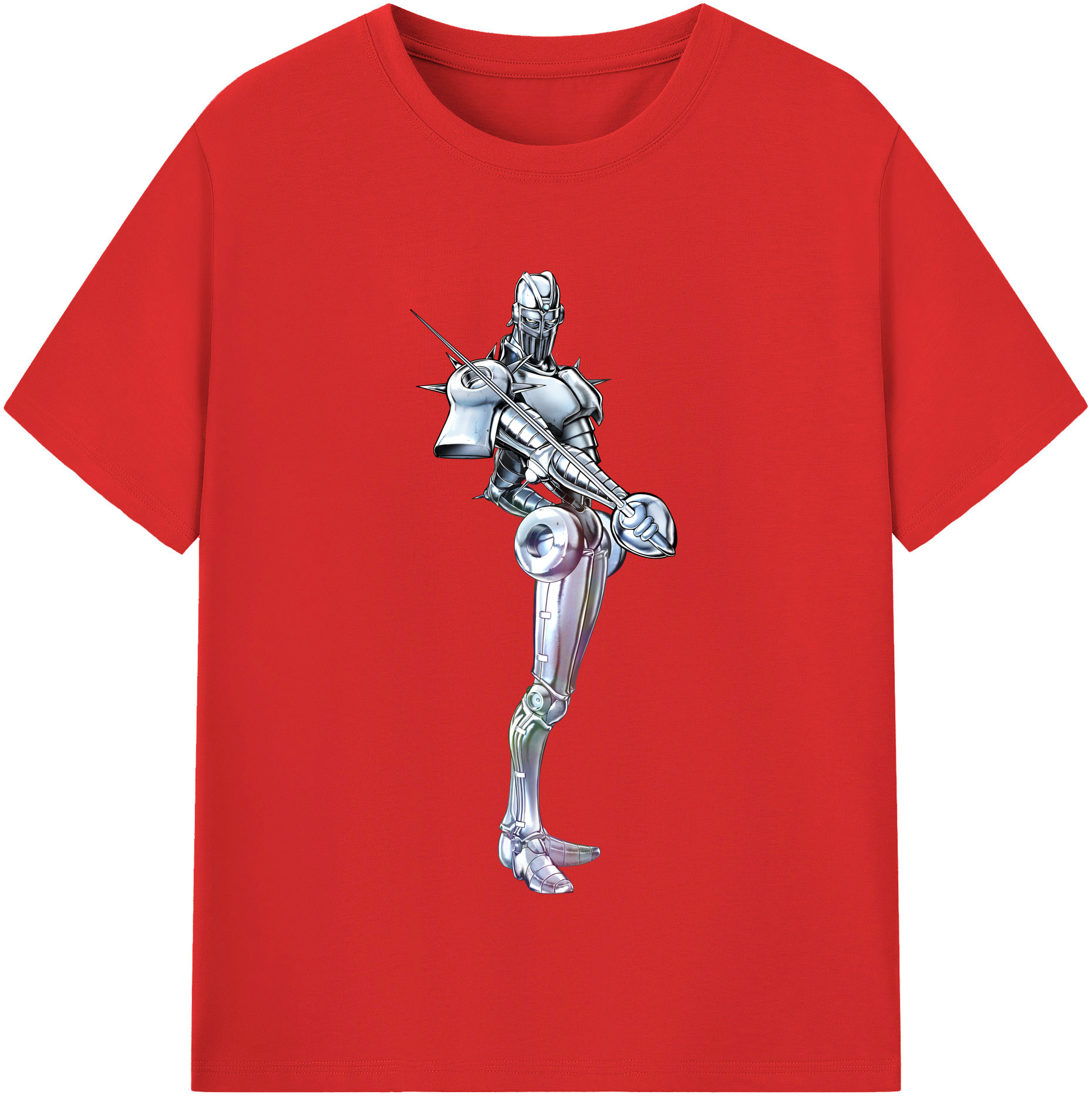 （画像用） ジョジョの奇妙な冒険 ジャン＝ピエール?ポルナレフ JoJo's Bizarre Adventure Jan Pierre Polnareff レディースカジュアルプリントTシャツ（綿100％）