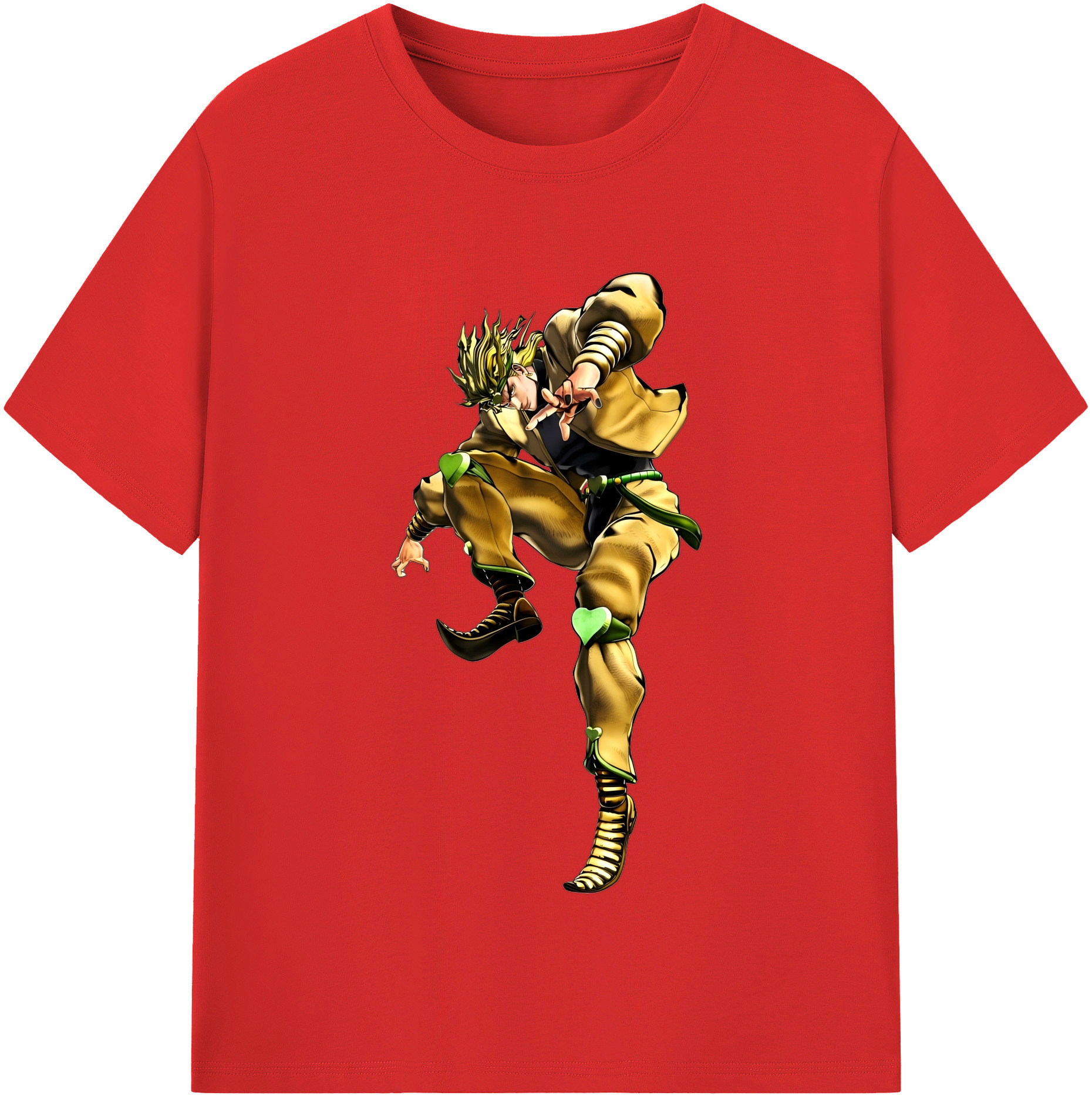 （画像用） ジョジョの奇妙な冒険 ディオ?ブランドー JoJo's Bizarre Adventure Dio Brando レディースカジュアルプリントTシャツ（綿100％）