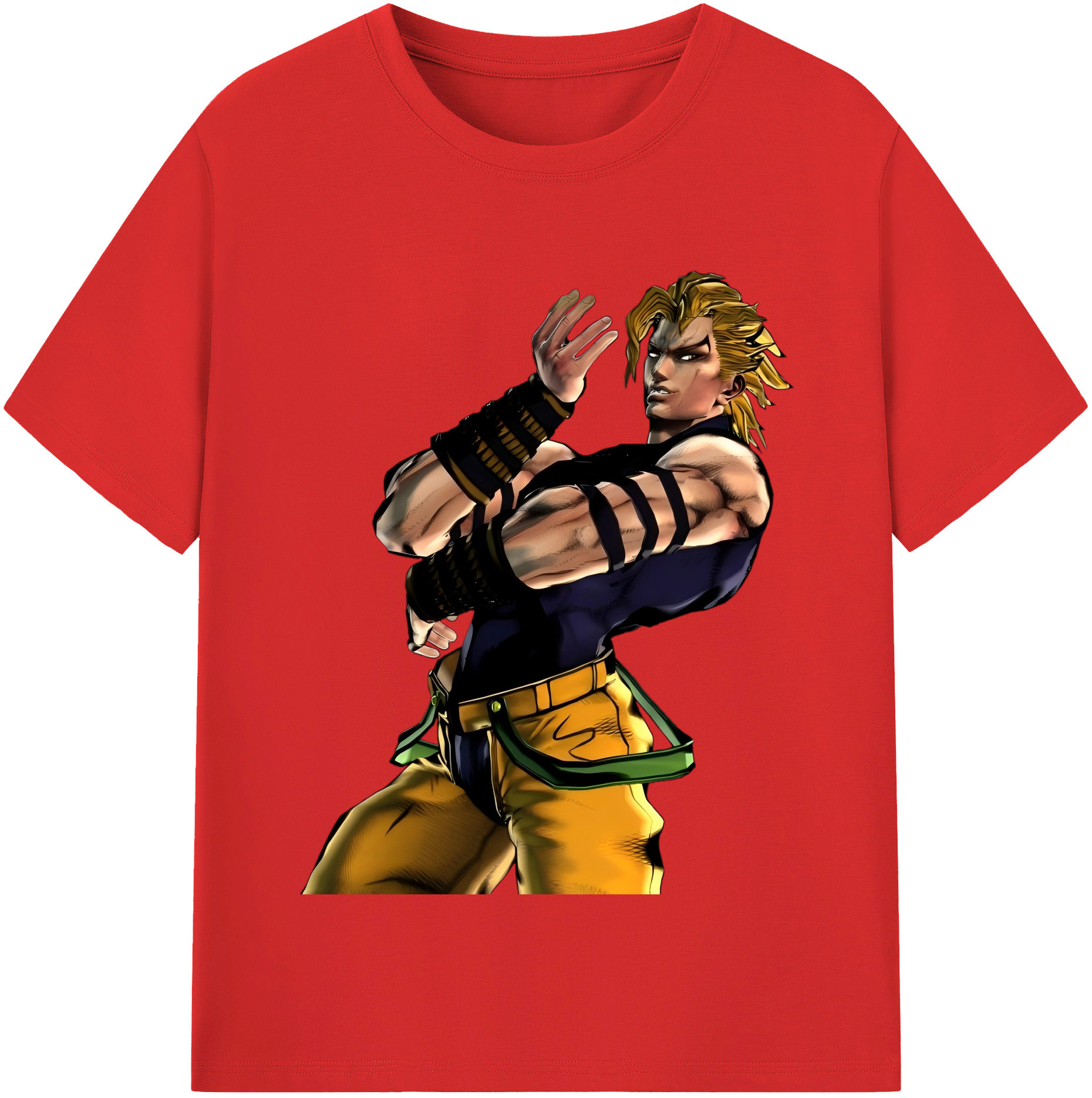 （画像用） ジョジョの奇妙な冒険 ディオ?ブランドー JoJo's Bizarre Adventure Dio Brando レディースカジュアルプリントTシャツ（綿100％）