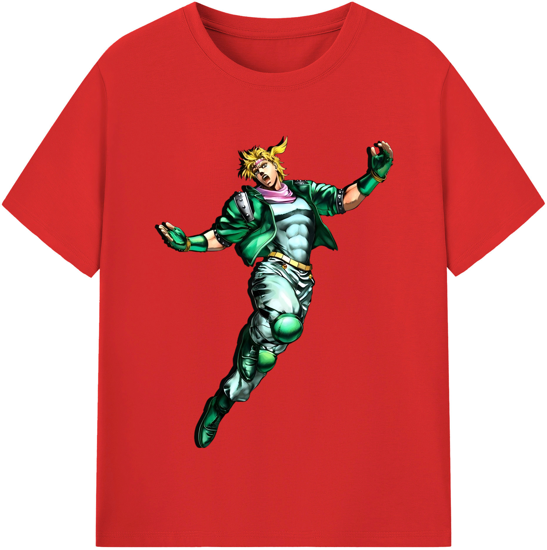 （画像用） ジョジョの奇妙な冒険 ディオ?ブランドー JoJo's Bizarre Adventure Dio Brando レディースカジュアルプリントTシャツ（綿100％）