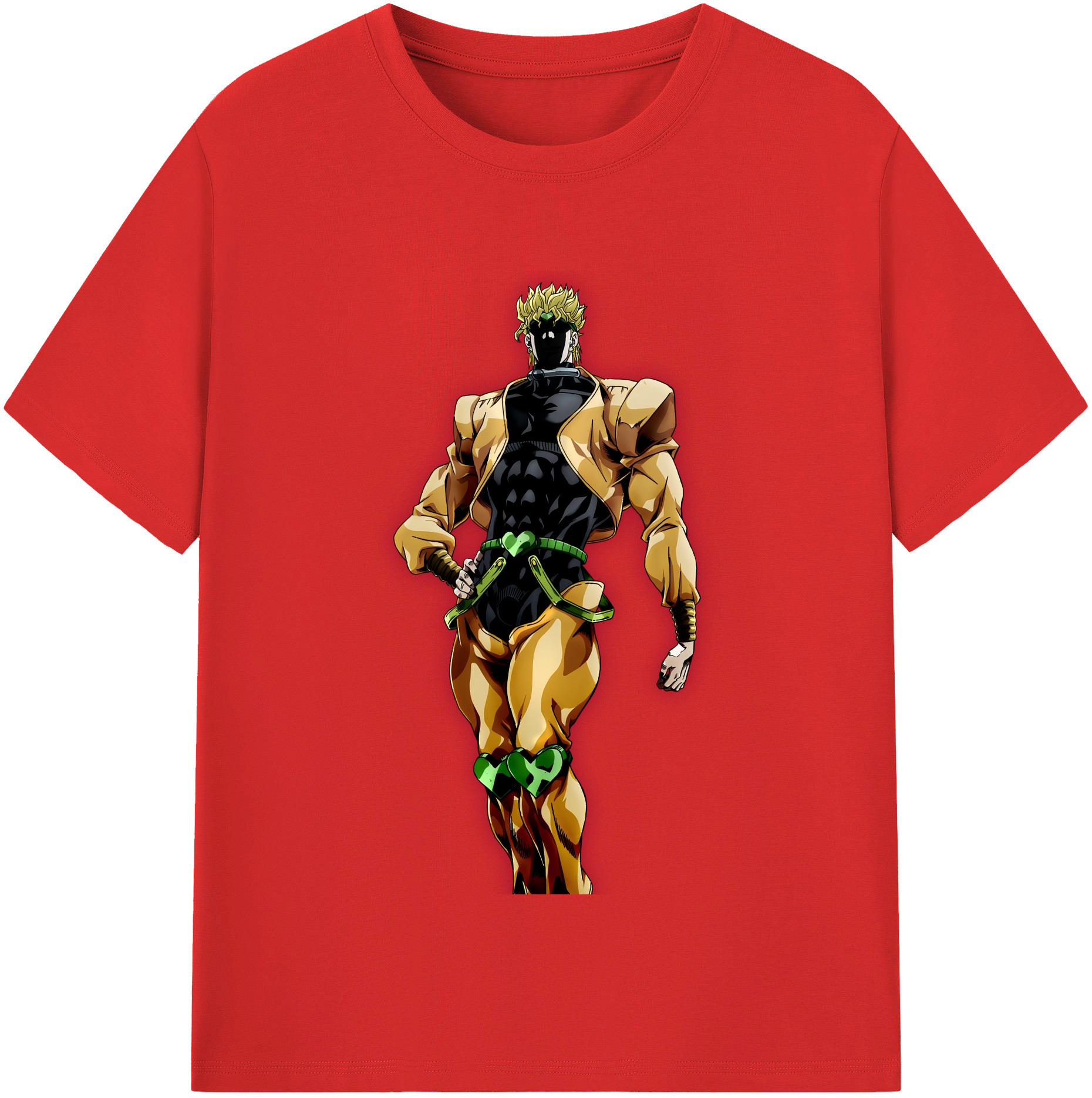 （画像用） ジョジョの奇妙な冒険 ディオ?ブランドー JoJo's Bizarre Adventure Dio Brando レディースカジュアルプリントTシャツ（綿100％）