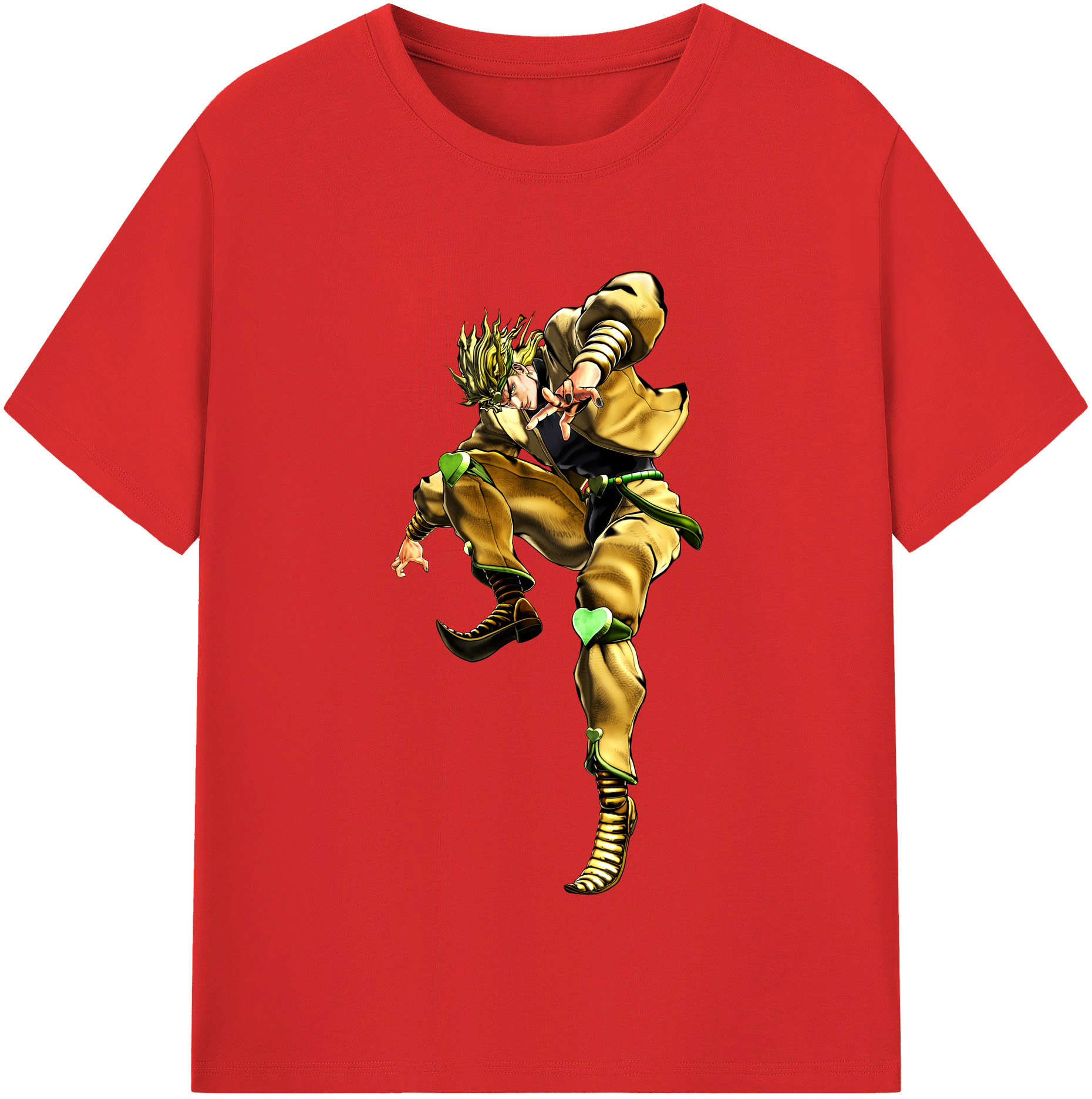 （画像用） ジョジョの奇妙な冒険 ディオ?ブランドー JoJo's Bizarre Adventure Dio Brando レディースカジュアルプリントTシャツ（綿100％）