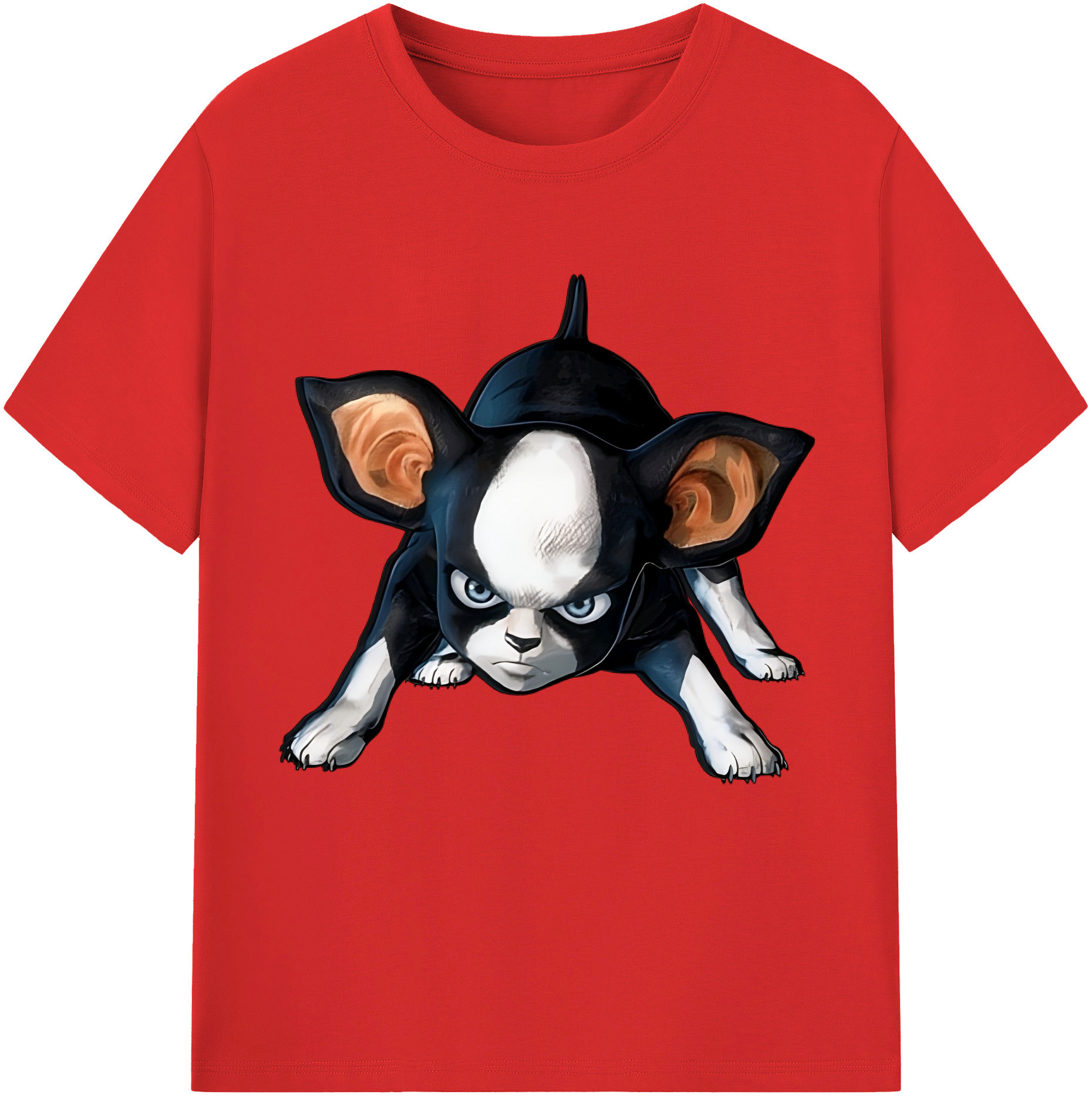 （画像用） ジョジョの奇妙な冒険 イギー JoJo's Bizarre Adventure Iggy レディースカジュアルプリントTシャツ（綿100％）