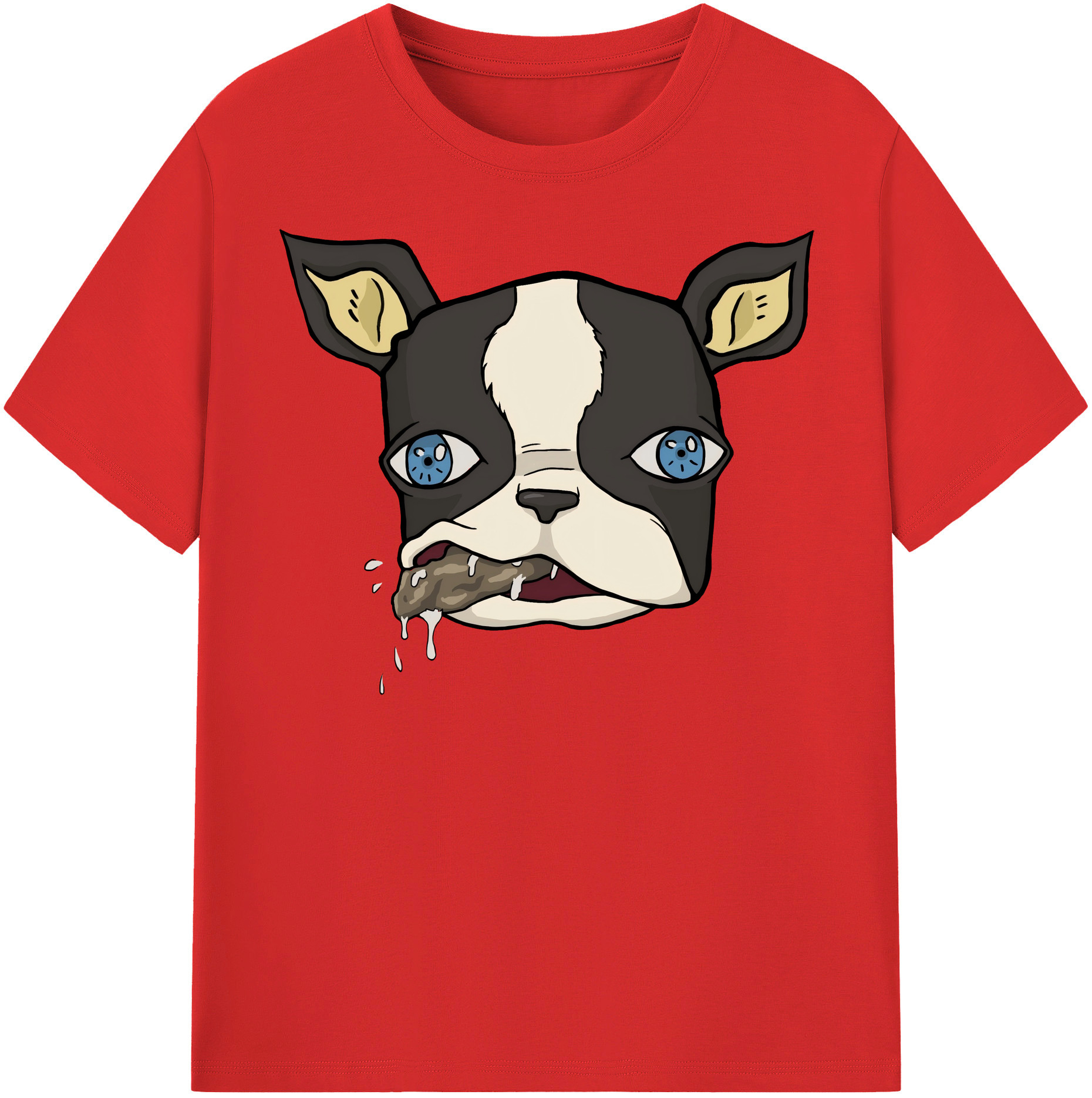 （画像用） ジョジョの奇妙な冒険 イギー JoJo's Bizarre Adventure Iggy レディースカジュアルプリントTシャツ（綿100％）