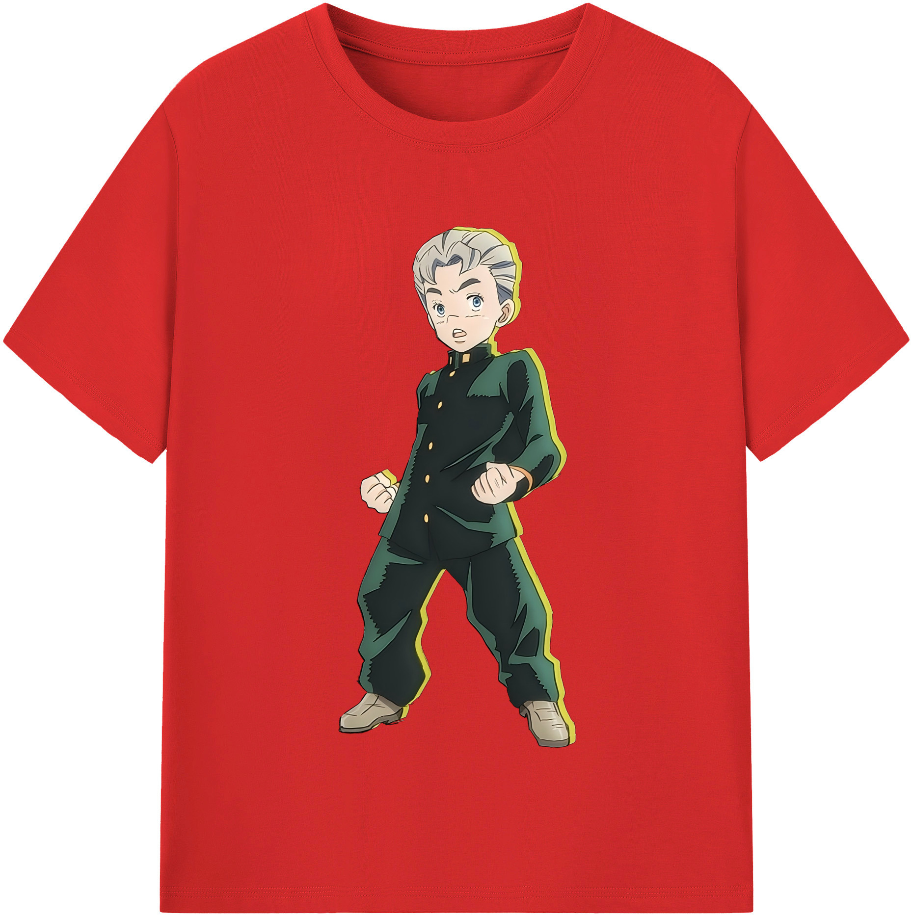 （画像用） ジョジョの奇妙な冒険 広瀨康一 JoJo's Bizarre Adventure Hirose Koichi レディースカジュアルプリントTシャツ（綿100％）