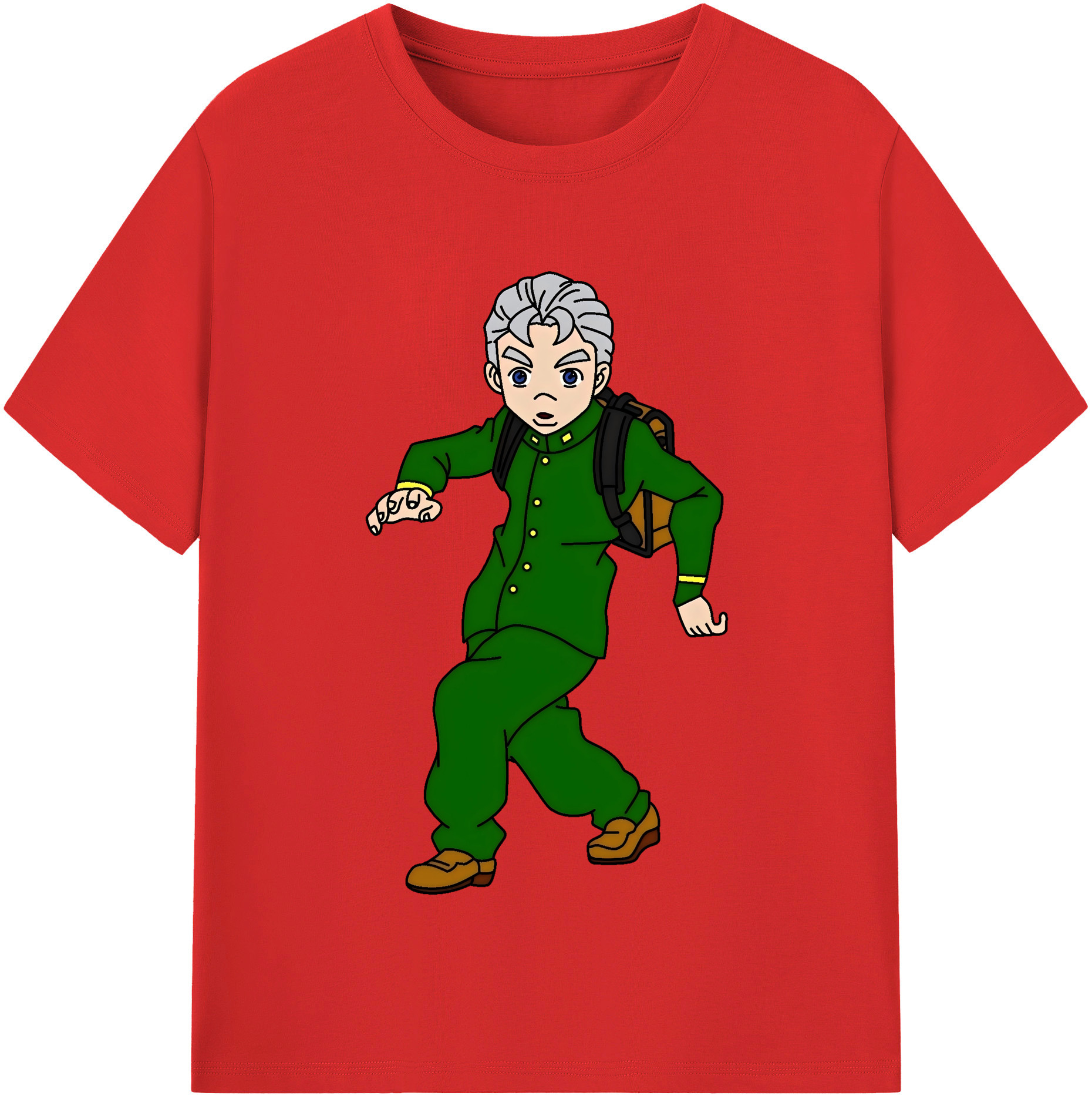 （画像用） ジョジョの奇妙な冒険 広瀨康一 JoJo's Bizarre Adventure Hirose Koichi レディースカジュアルプリントTシャツ（綿100％）