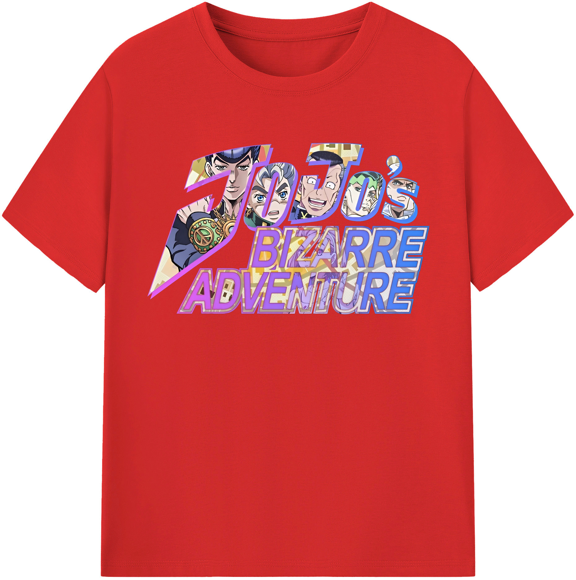 （画像用） ジョジョの奇妙な冒険 JoJo's Bizarre Adventure レディースカジュアルプリントTシャツ（綿100％）