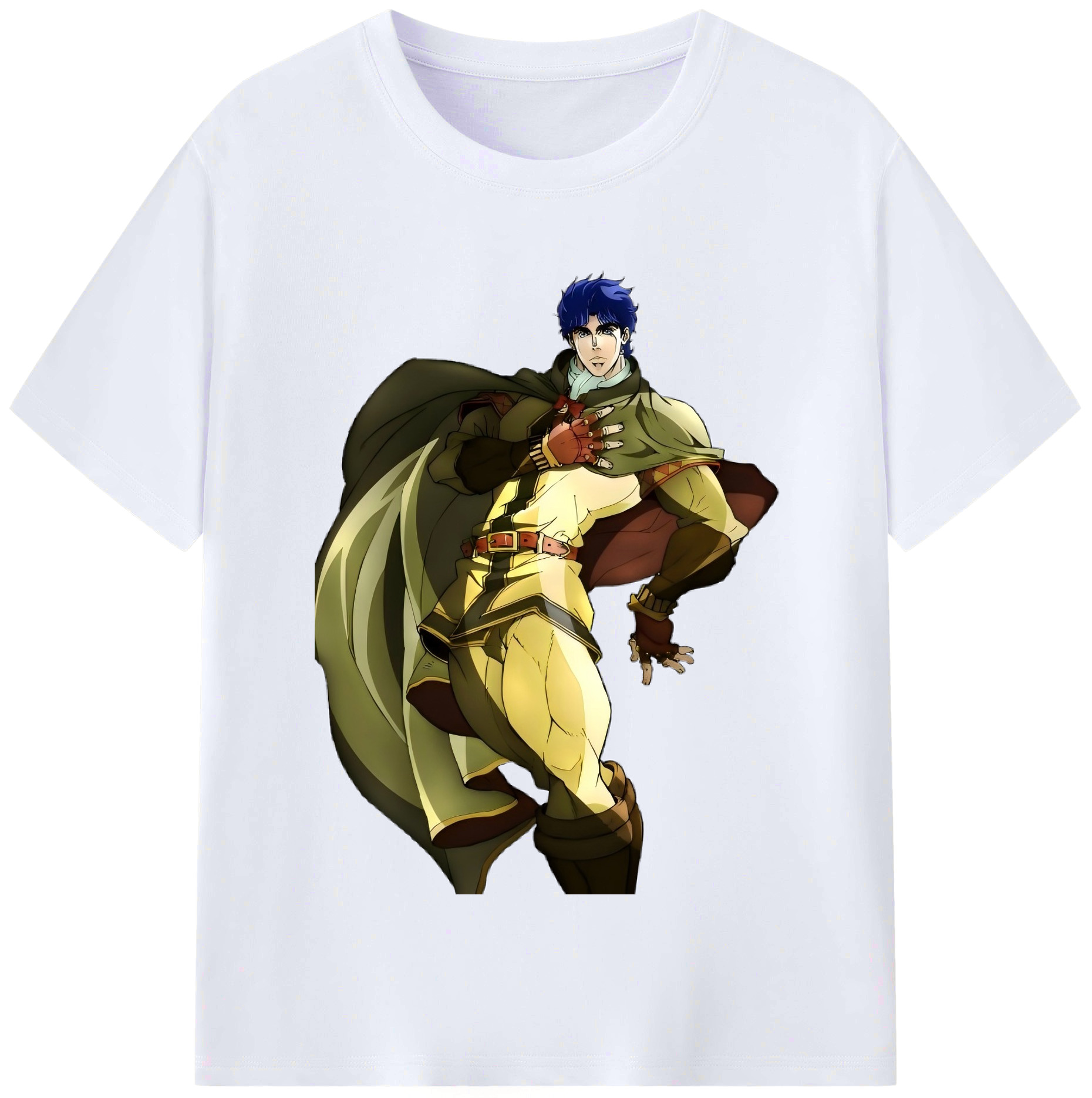 （画像用） ジョジョの奇妙な冒険 /ジョナサン?ジョースター JoJo's Bizarre Adventure Jonathan Joestar レディースカジュアルプリントTシャツ（綿100％）