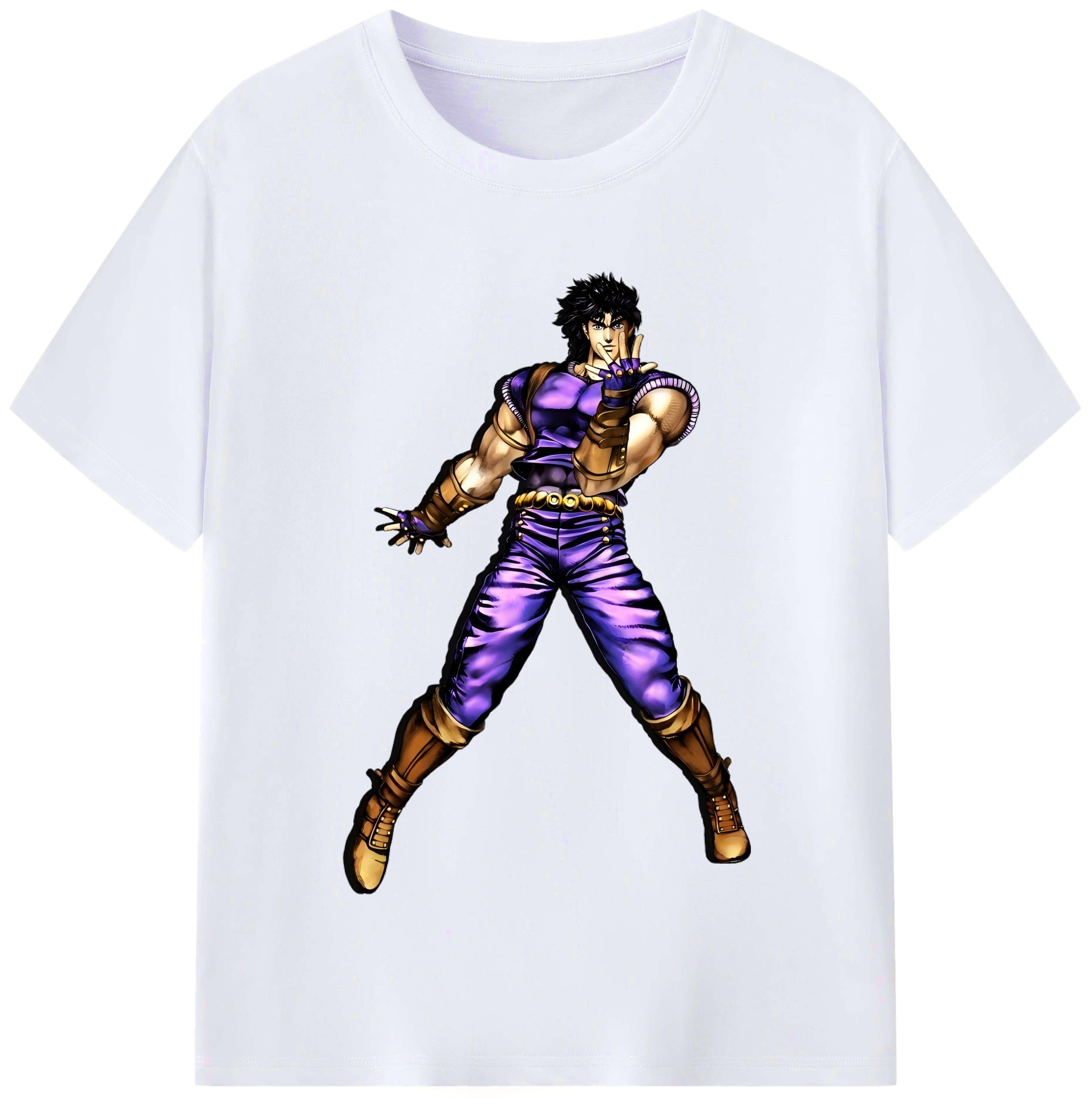 （画像用） ジョジョの奇妙な冒険 /ジョナサン?ジョースター JoJo's Bizarre Adventure Jonathan Joestar レディースカジュアルプリントTシャツ（綿100％）
