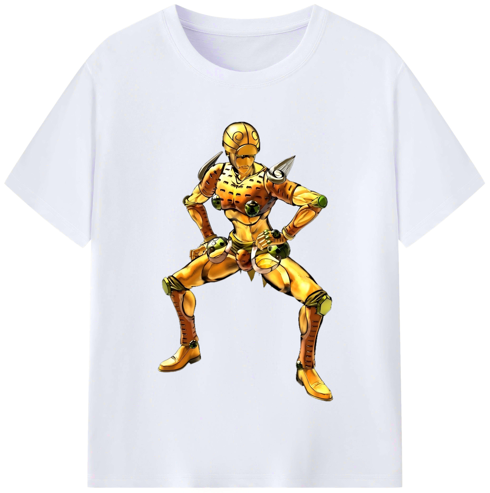 （画像用） ジョジョの奇妙な冒険 ジョルノ?ジョバァーナ JoJo's Bizarre Adventure Giorno Giovanna レディースカジュアルプリントTシャツ（綿100％）