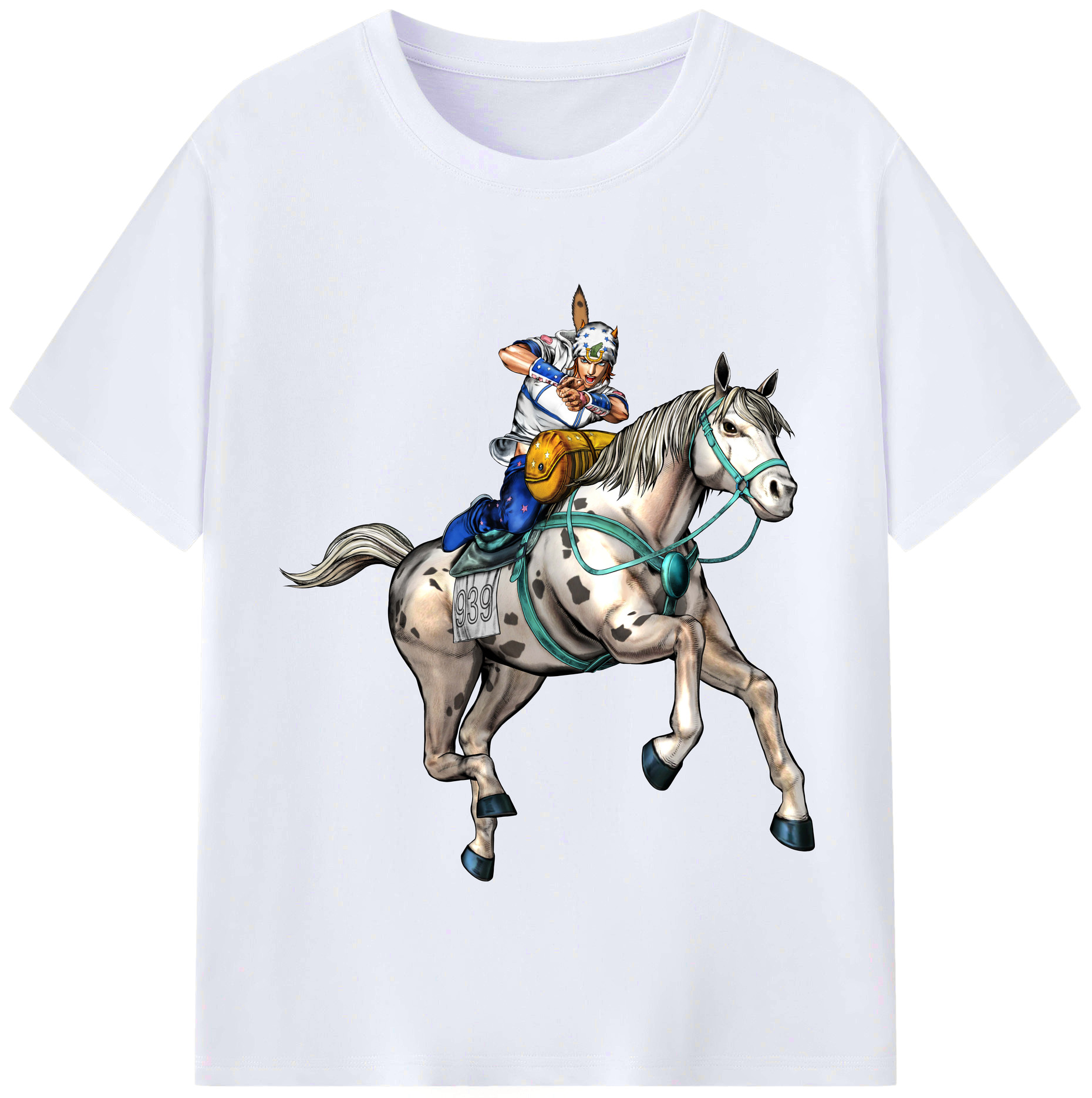 （画像用） ジョジョの奇妙な冒険 ジョナサン?ジョースター JoJo's Bizarre Adventure Jonathan Joestar レディースカジュアルプリントTシャツ（綿100％）