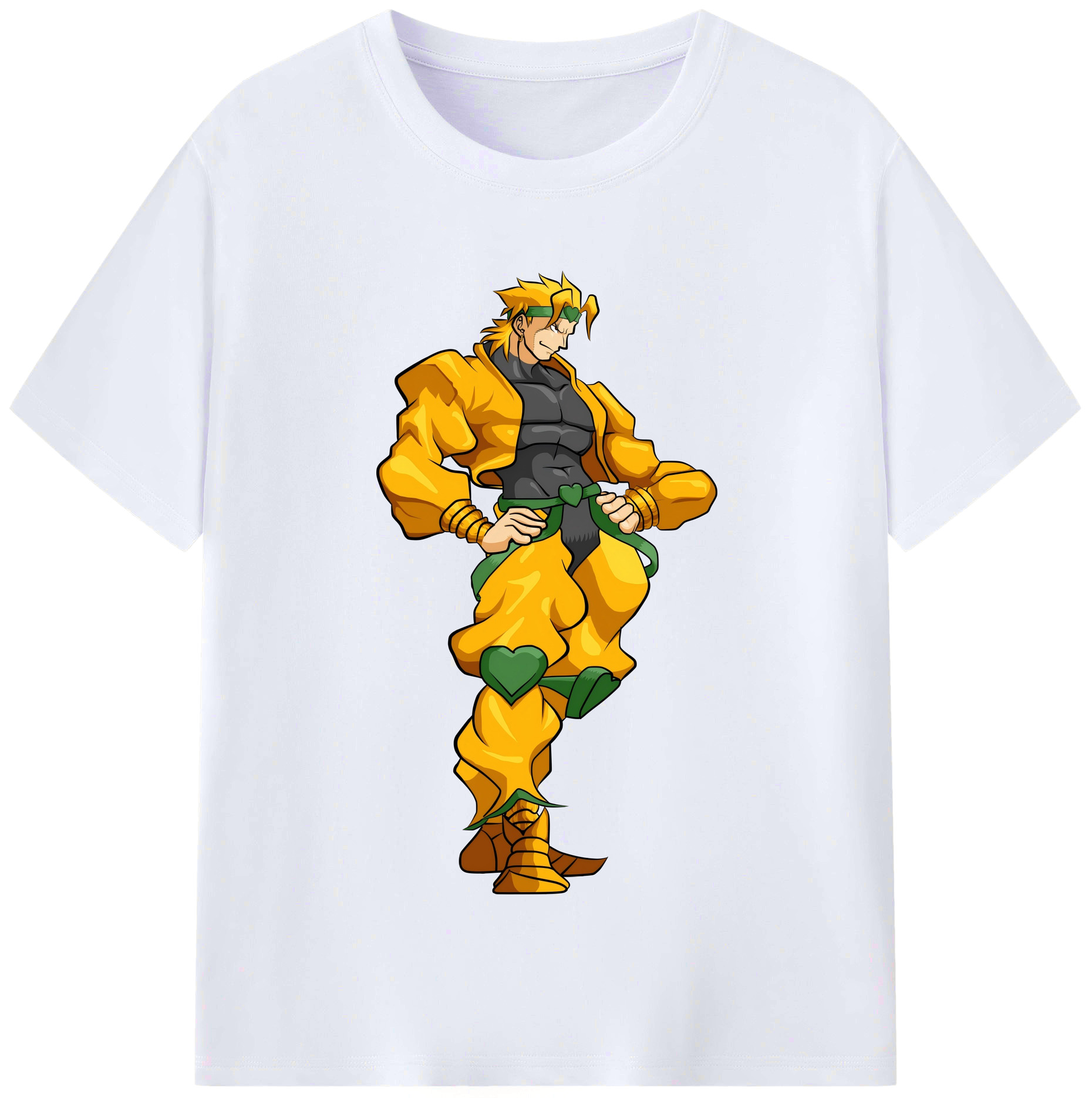 （画像用） ジョジョの奇妙な冒険 ディオ?ブランドー JoJo's Bizarre Adventure Dio Brando レディースカジュアルプリントTシャツ（綿100％）