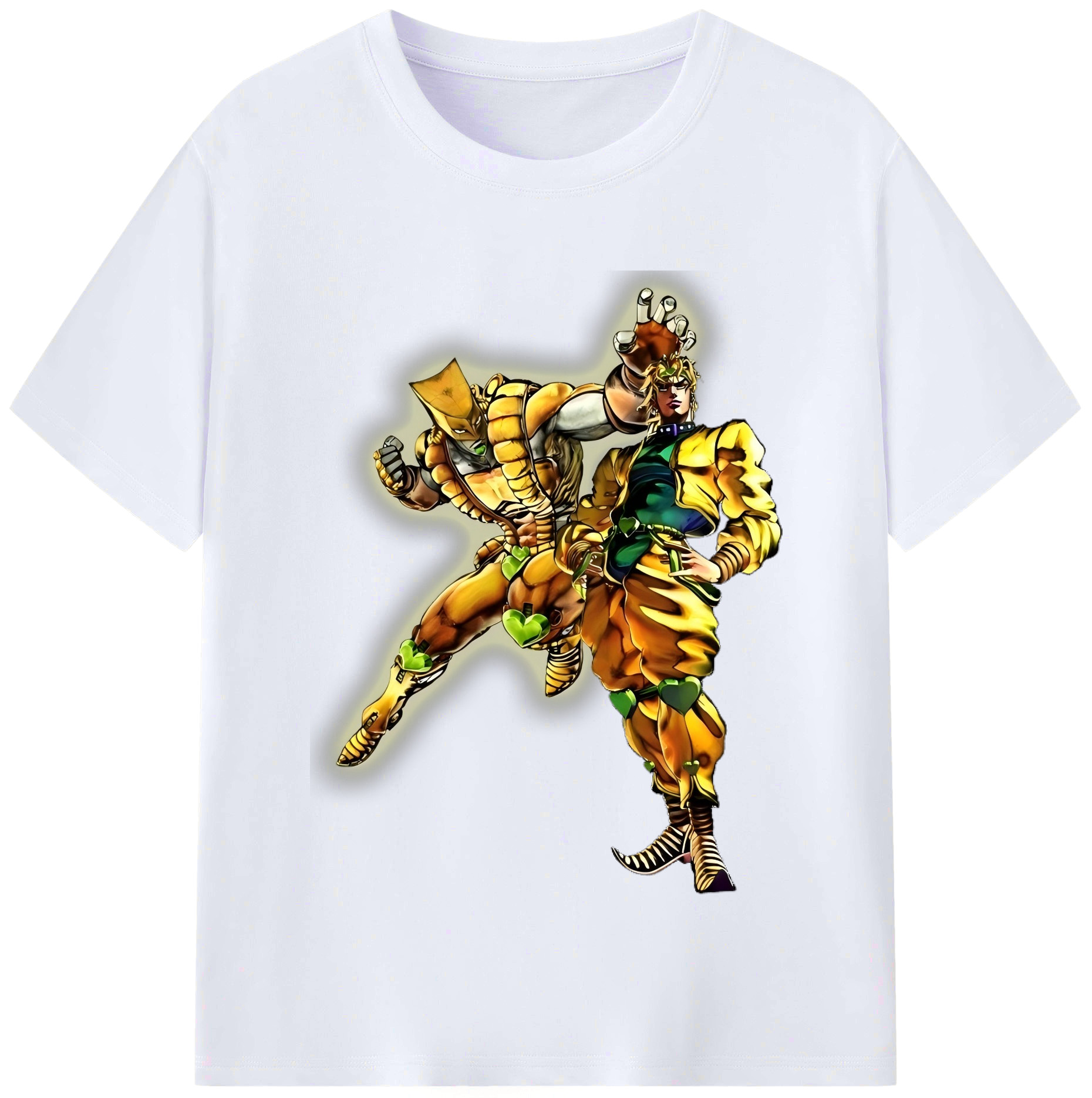 （画像用） ジョジョの奇妙な冒険 ディオ?ブランドー JoJo's Bizarre Adventure Dio Brando レディースカジュアルプリントTシャツ（綿100％）