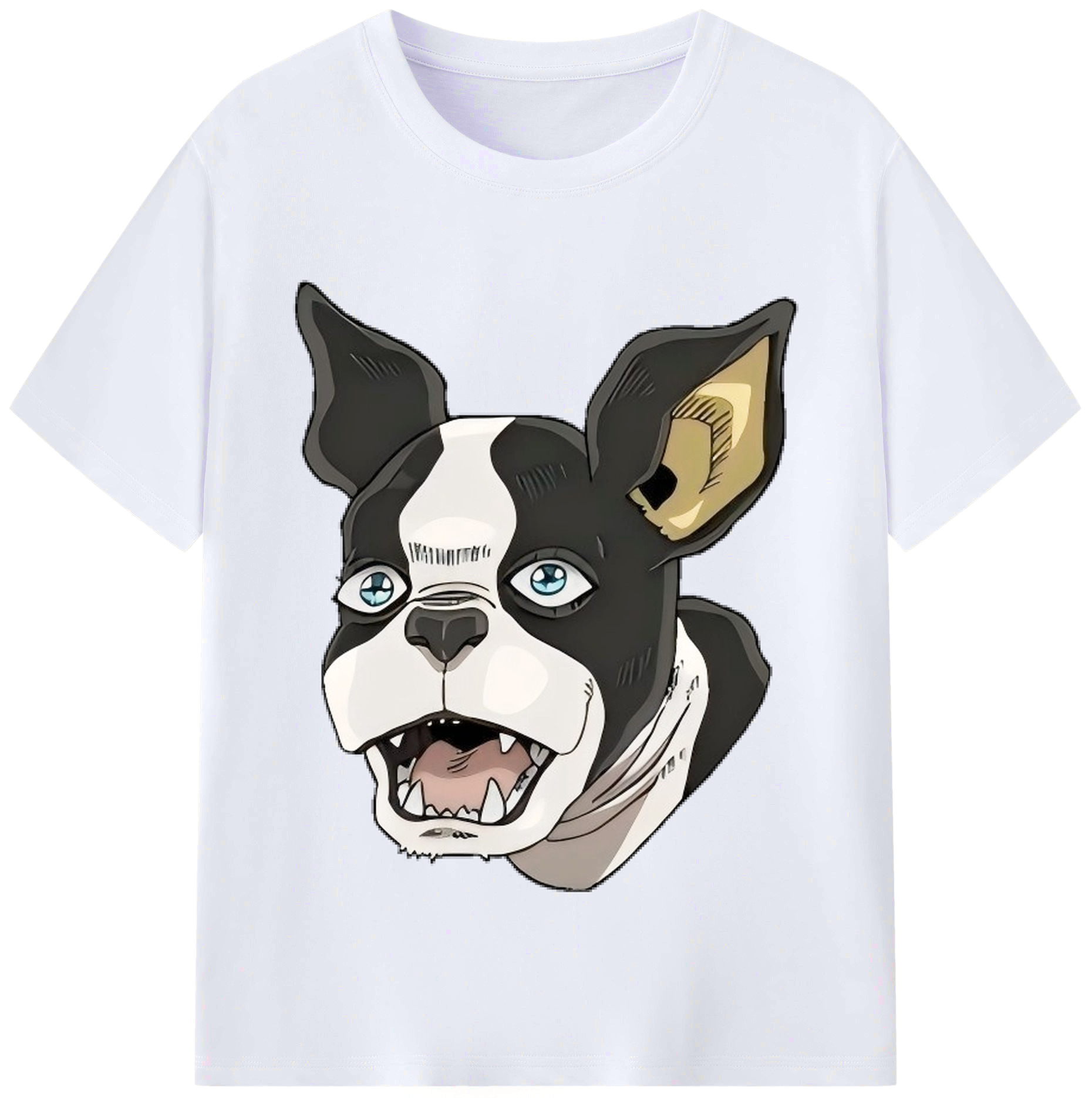 （画像用） ジョジョの奇妙な冒険 イギー JoJo's Bizarre Adventure Iggy レディースカジュアルプリントTシャツ（綿100％）