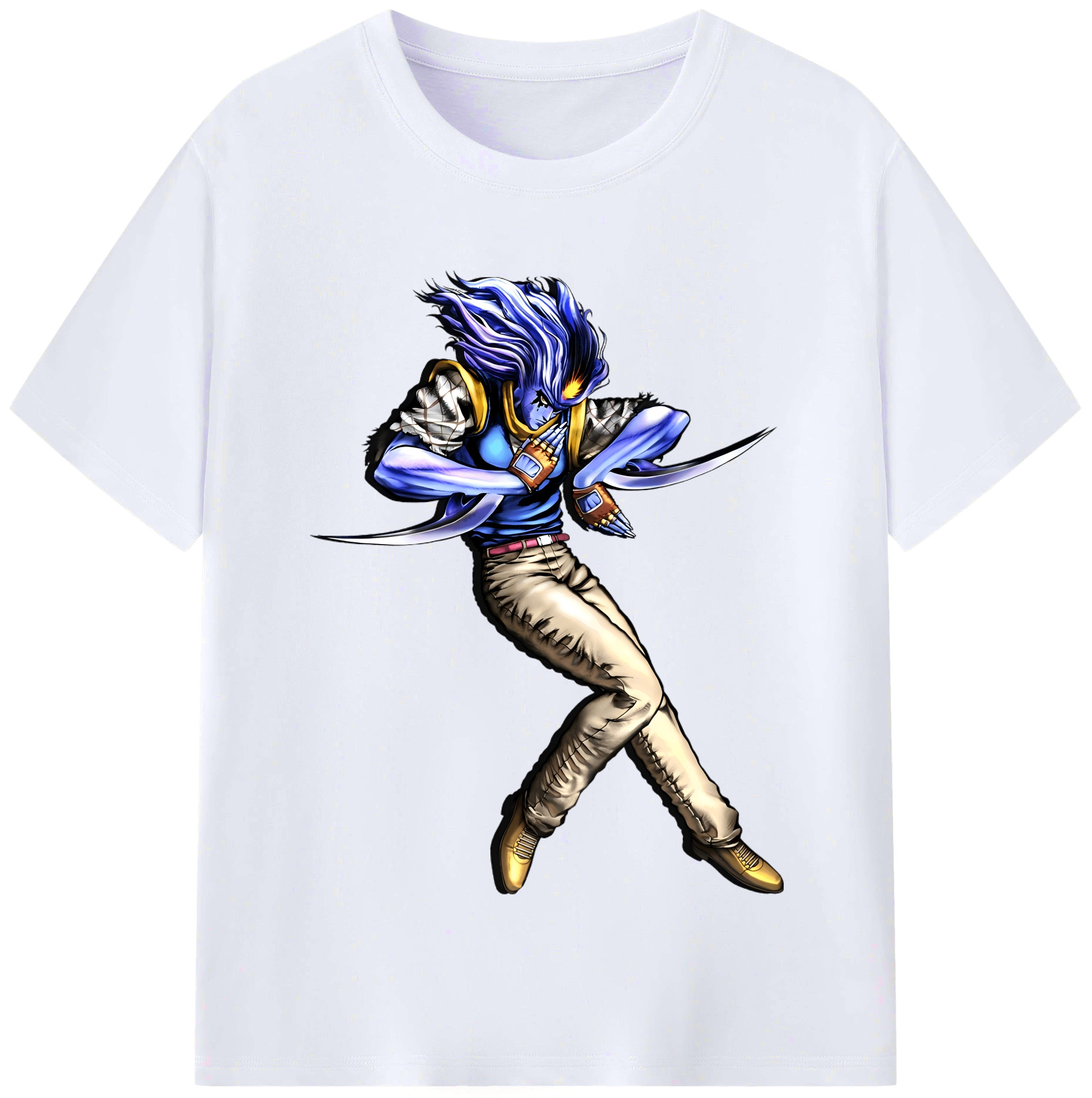 （画像用） ジョジョの奇妙な冒険 JoJo's Bizarre Adventure レディースカジュアルプリントTシャツ（綿100％）