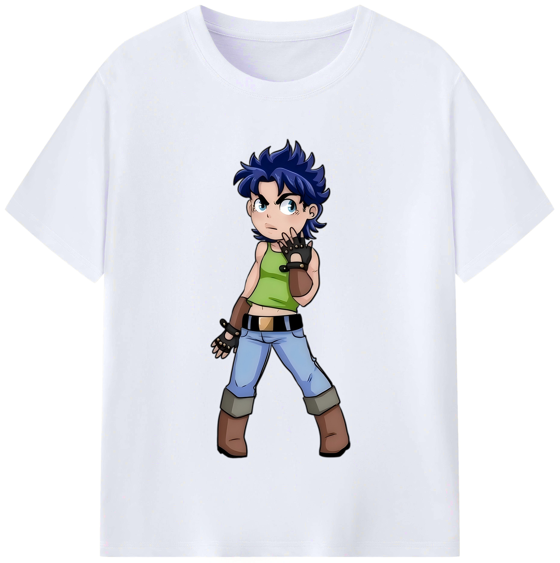 （画像用） ジョジョの奇妙な冒険 広瀨康一 JoJo's Bizarre Adventure Hirose Koichi レディースカジュアルプリントTシャツ（綿100％）