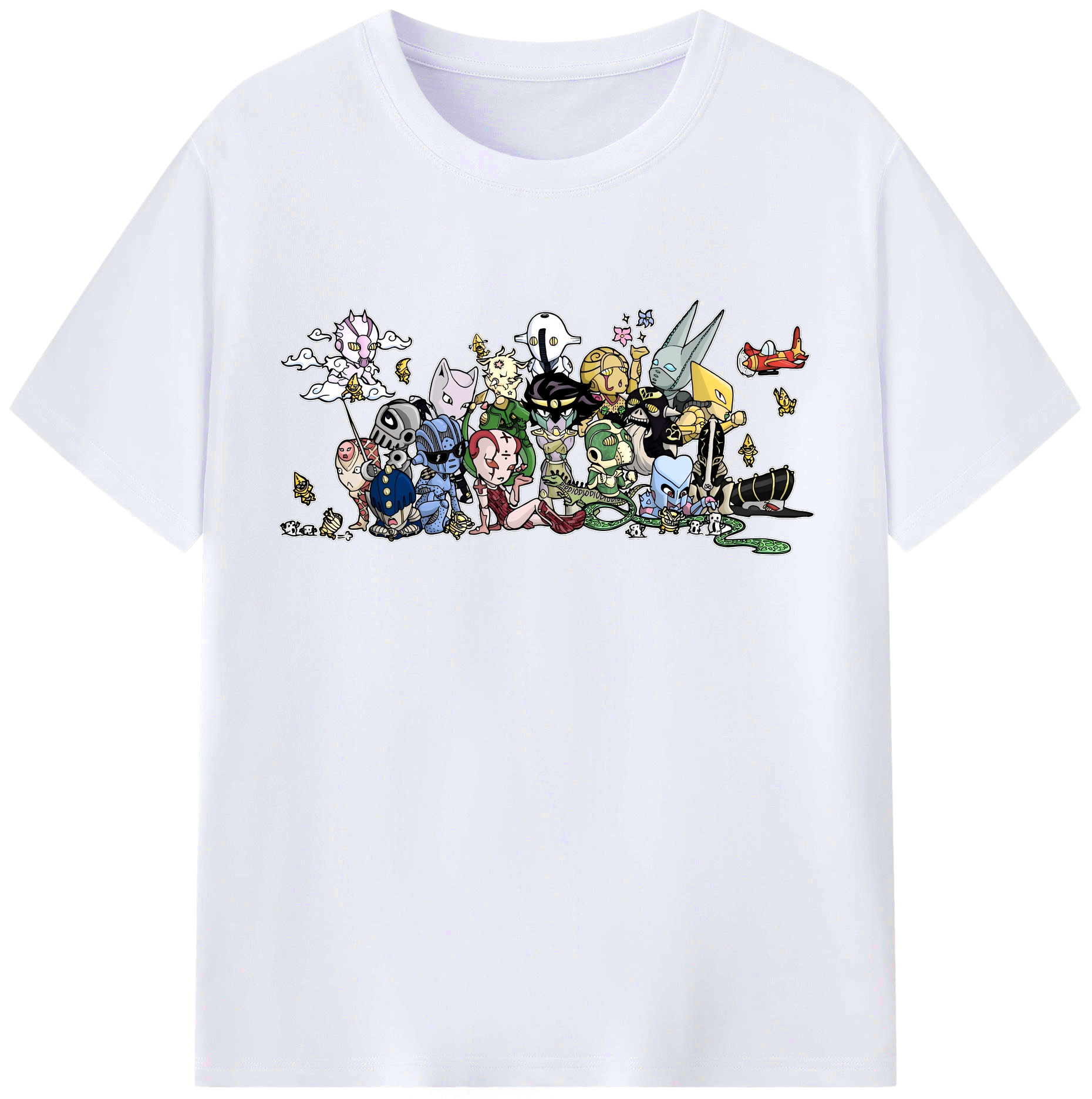 （画像用） ジョジョの奇妙な冒険 JoJo's Bizarre Adventure レディースカジュアルプリントTシャツ（綿100％）