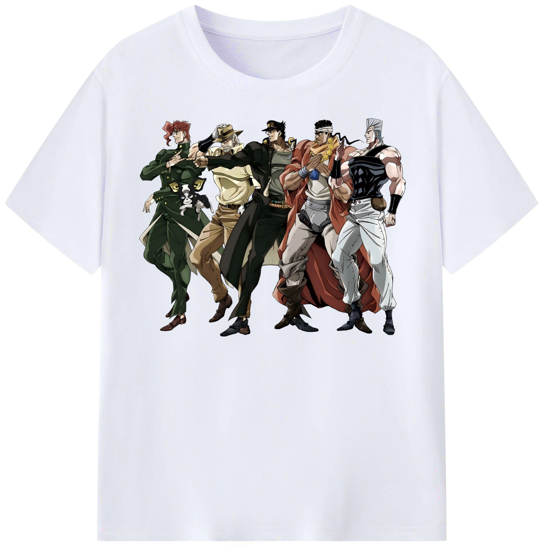 （画像用） ジョジョの奇妙な冒険 JoJo's Bizarre Adventure レディースカジュアルプリントTシャツ（綿100％）