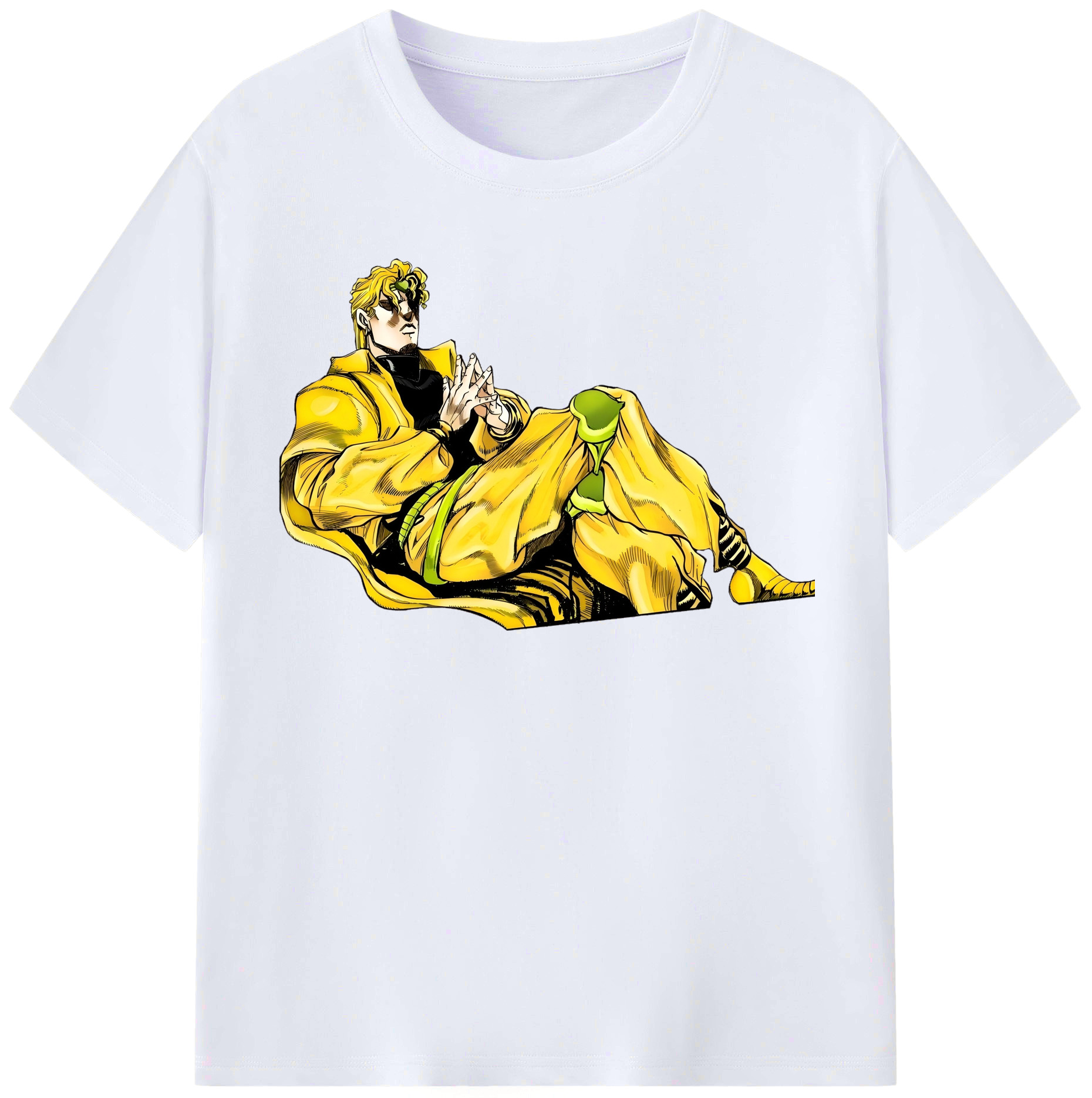 （画像用） ジョジョの奇妙な冒険 ディオ?ブランドー JoJo's Bizarre Adventure Dio Brando レディースカジュアルプリントTシャツ（綿100％）