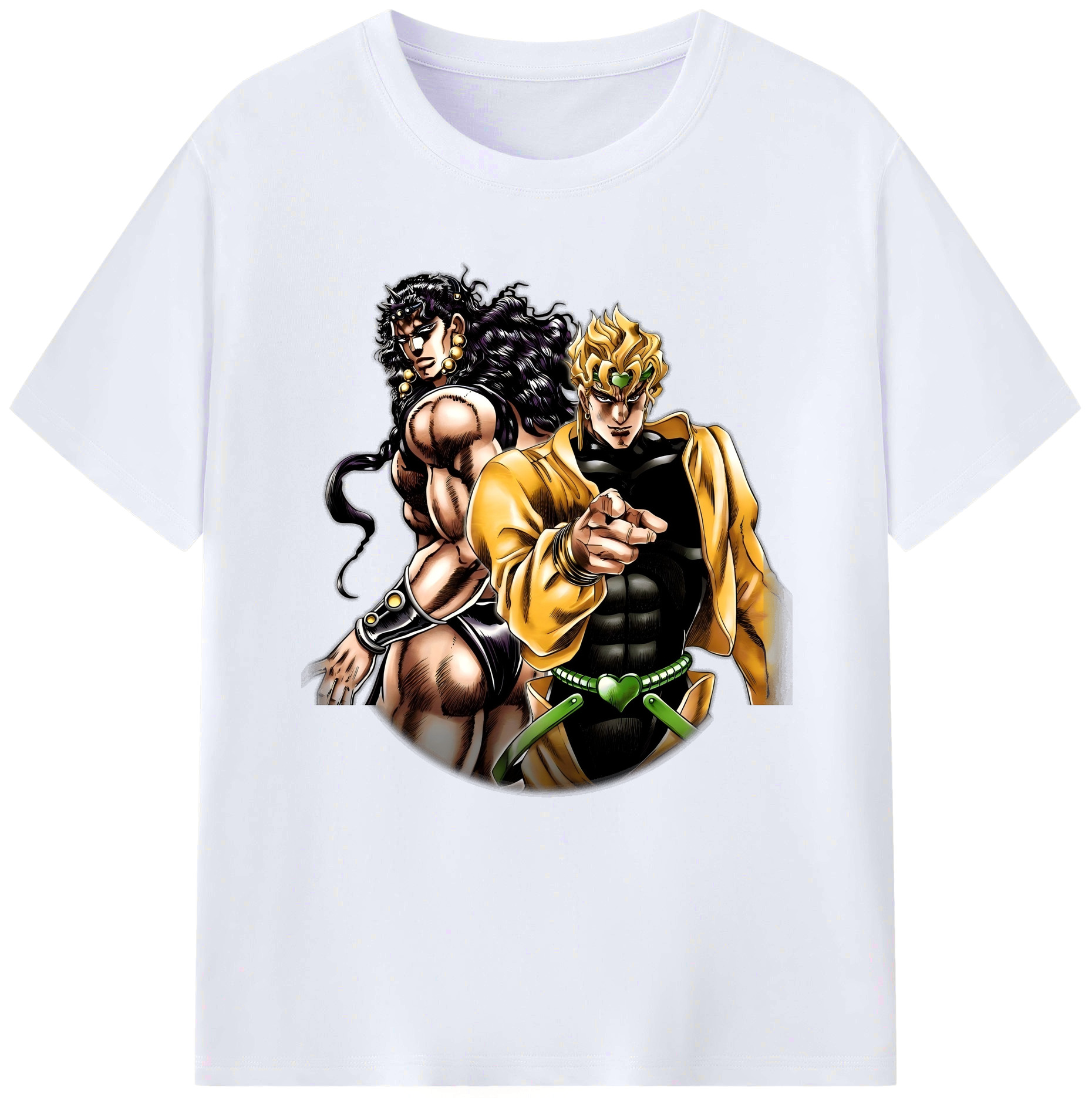 （画像用） ジョジョの奇妙な冒険 ディオ?ブランドー JoJo's Bizarre Adventure Dio Brando レディースカジュアルプリントTシャツ（綿100％）