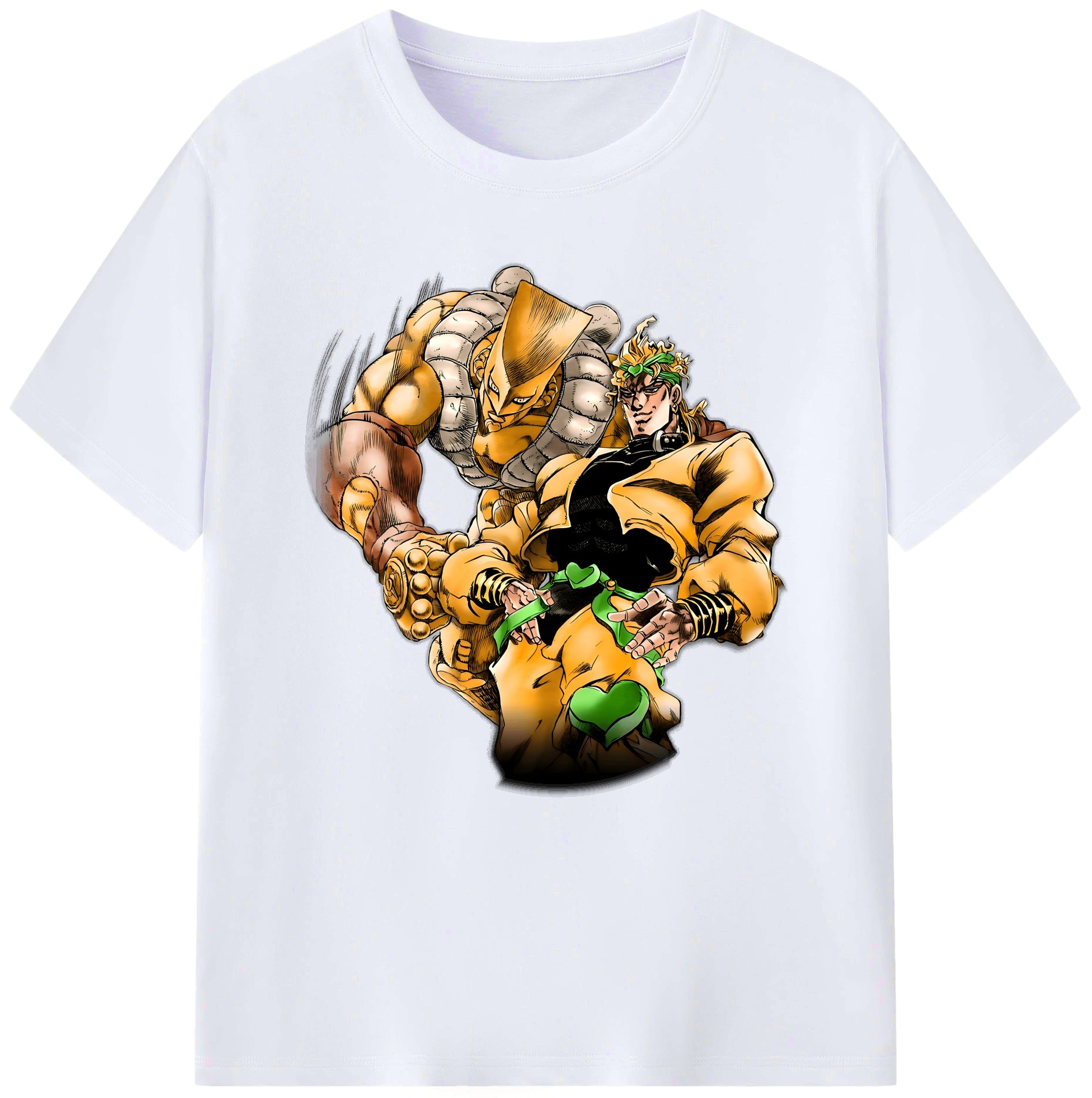 （画像用） ジョジョの奇妙な冒険 ディオ?ブランドー JoJo's Bizarre Adventure Dio Brando レディースカジュアルプリントTシャツ（綿100％）